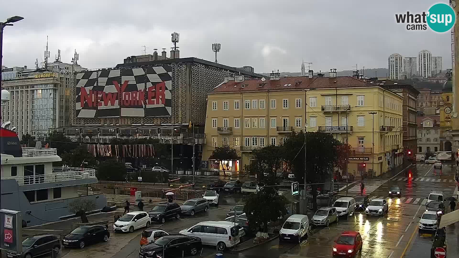 La Riva et Marina à Rijeka – Live Webcam Croatie