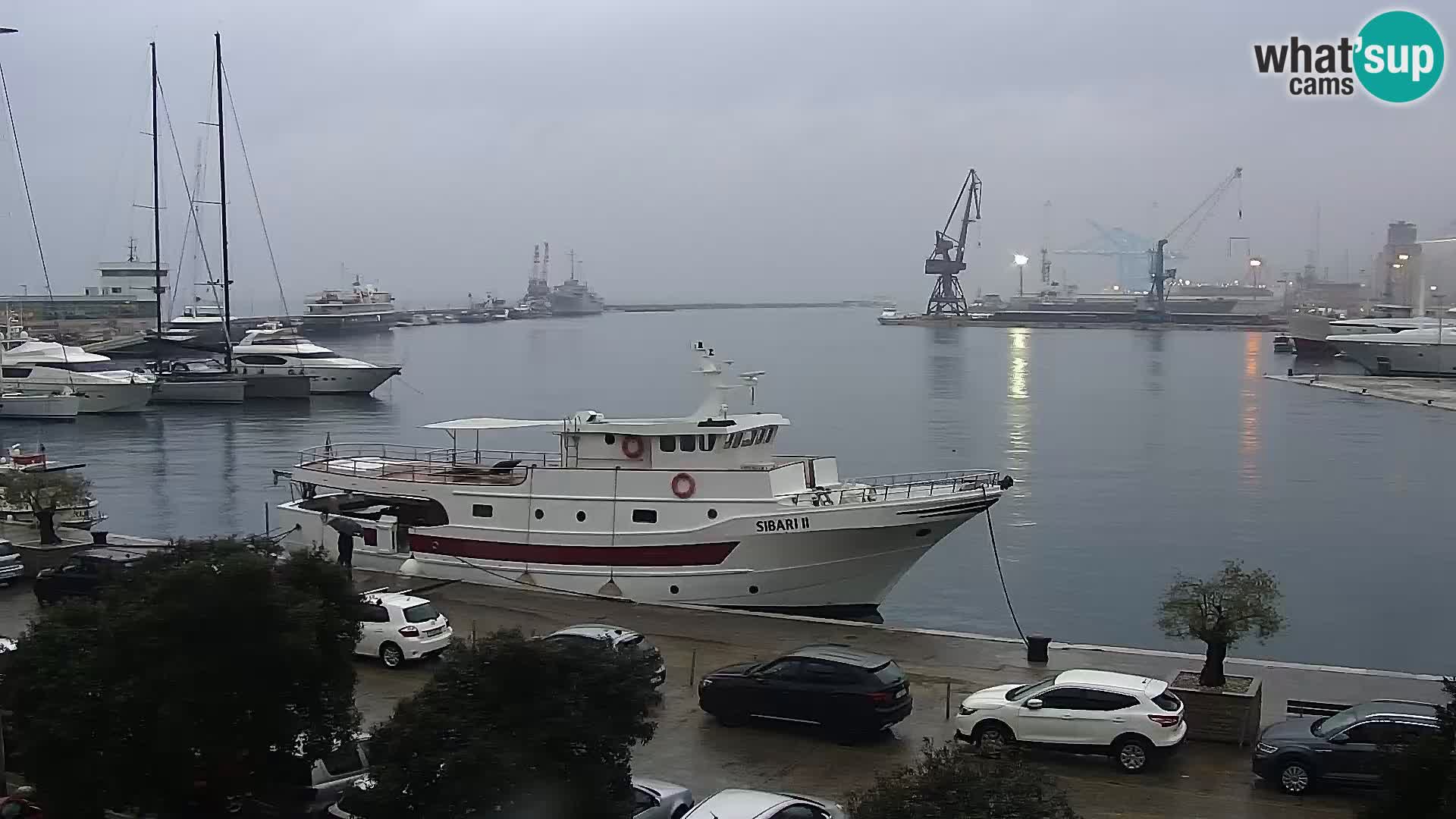 Riva in Marina v Reki – Spletna kamera v živo Hrvaška