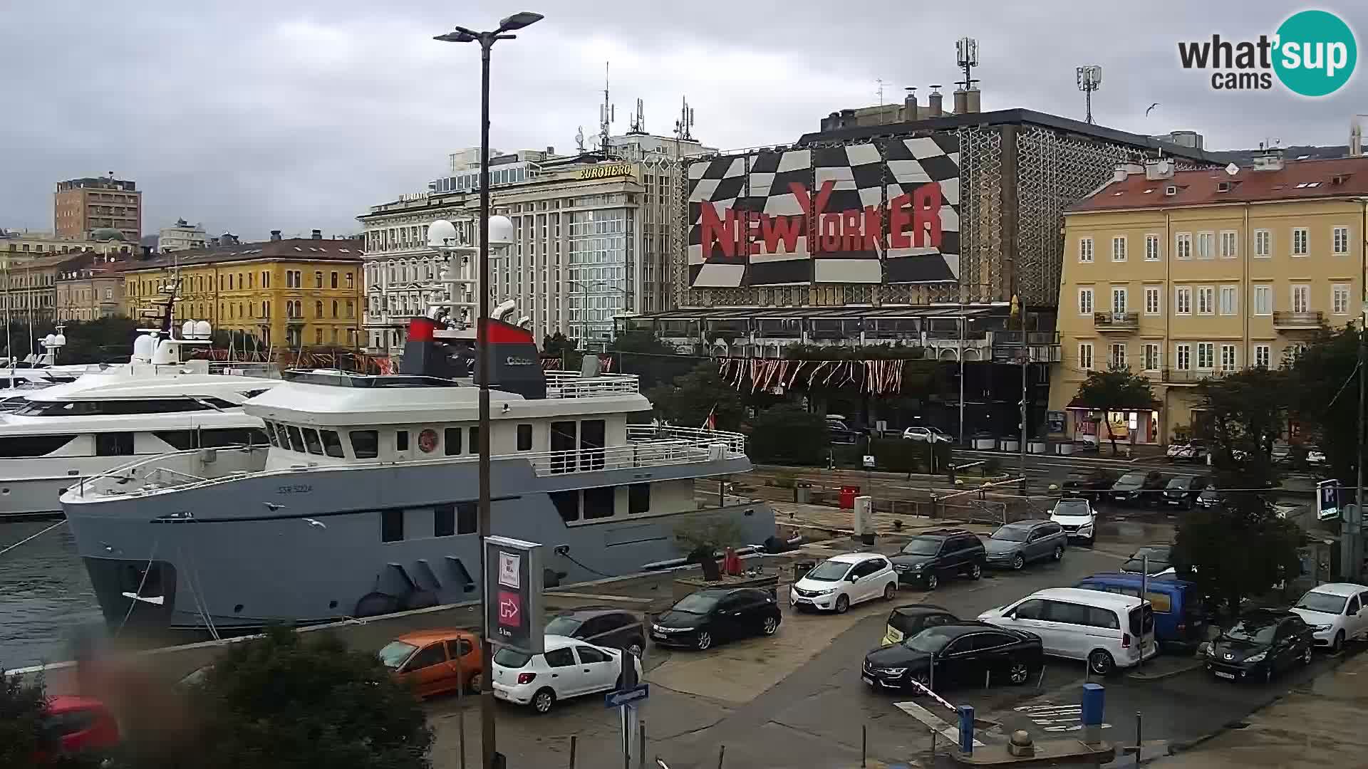 La Riva y Marina en Rijeka – Webcam en vivo Croacia