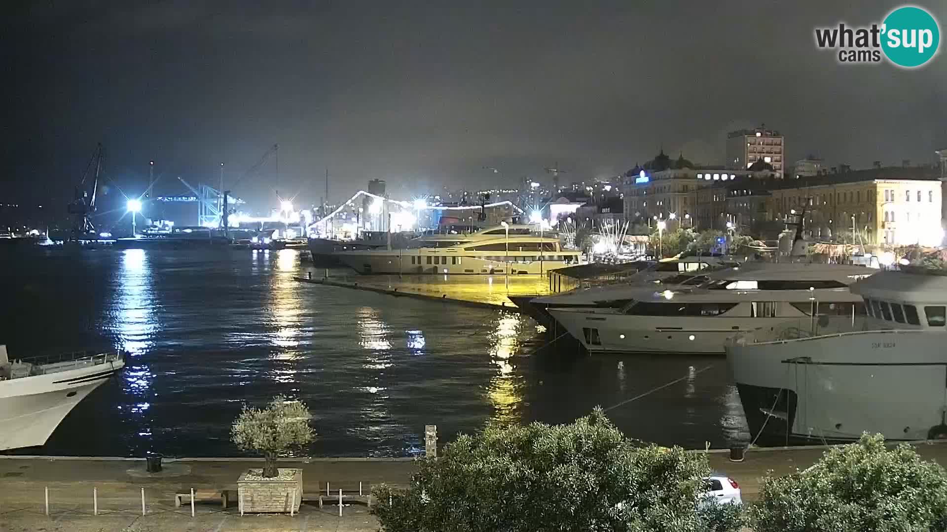 La Riva e la Marina a Rijeka (Fiume) – Live Webcam Croazia
