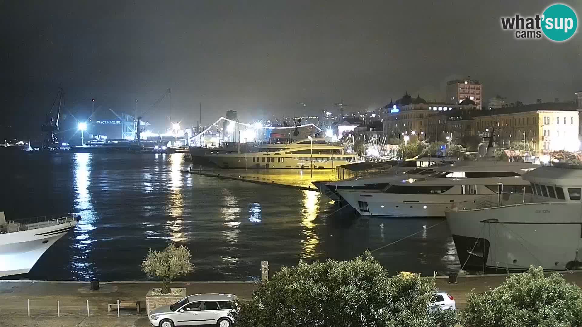 Riva i Marina u Rijeci – Web kamera uživo u Hrvatskoj