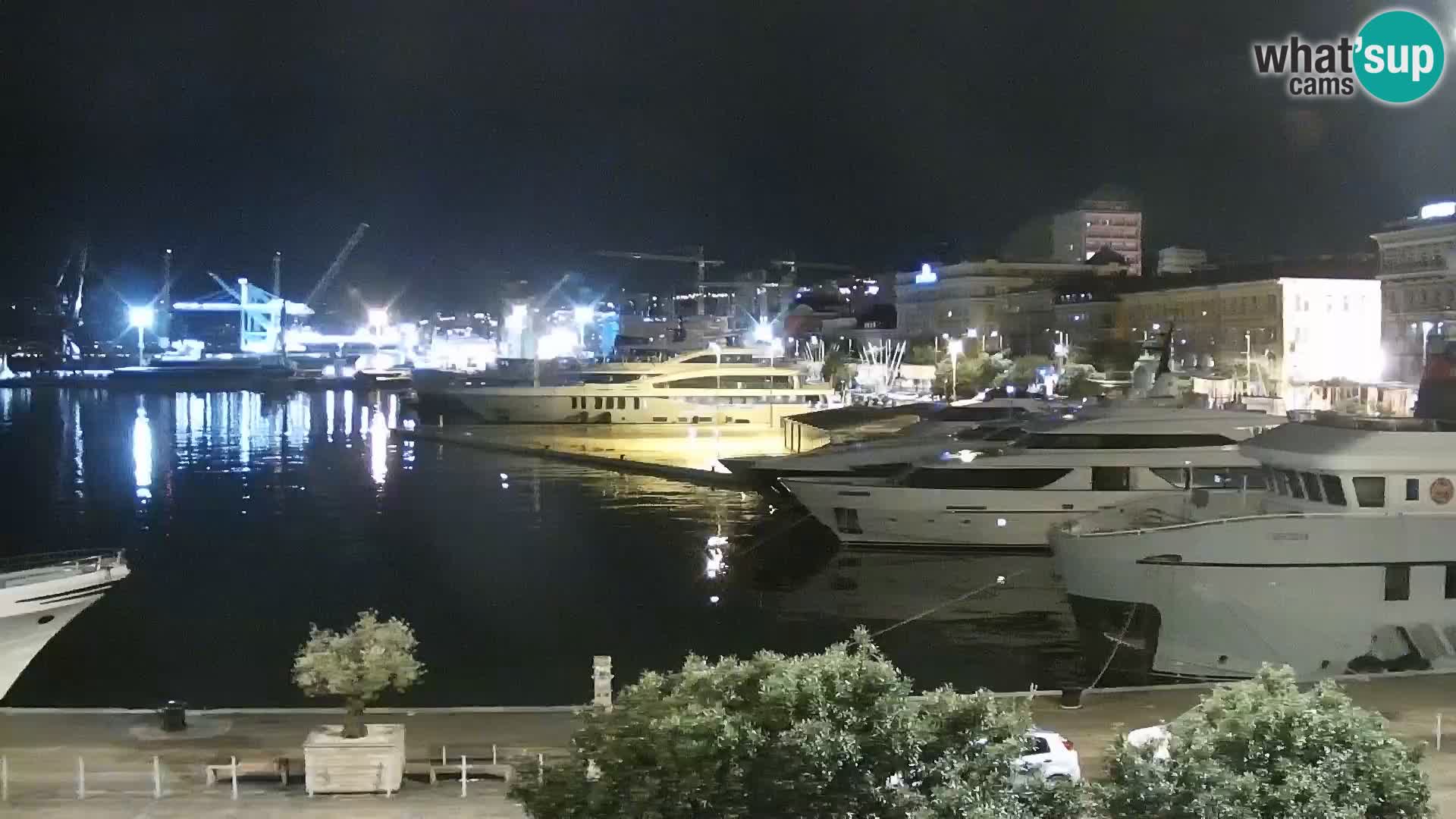 Riva i Marina u Rijeci – Web kamera uživo u Hrvatskoj