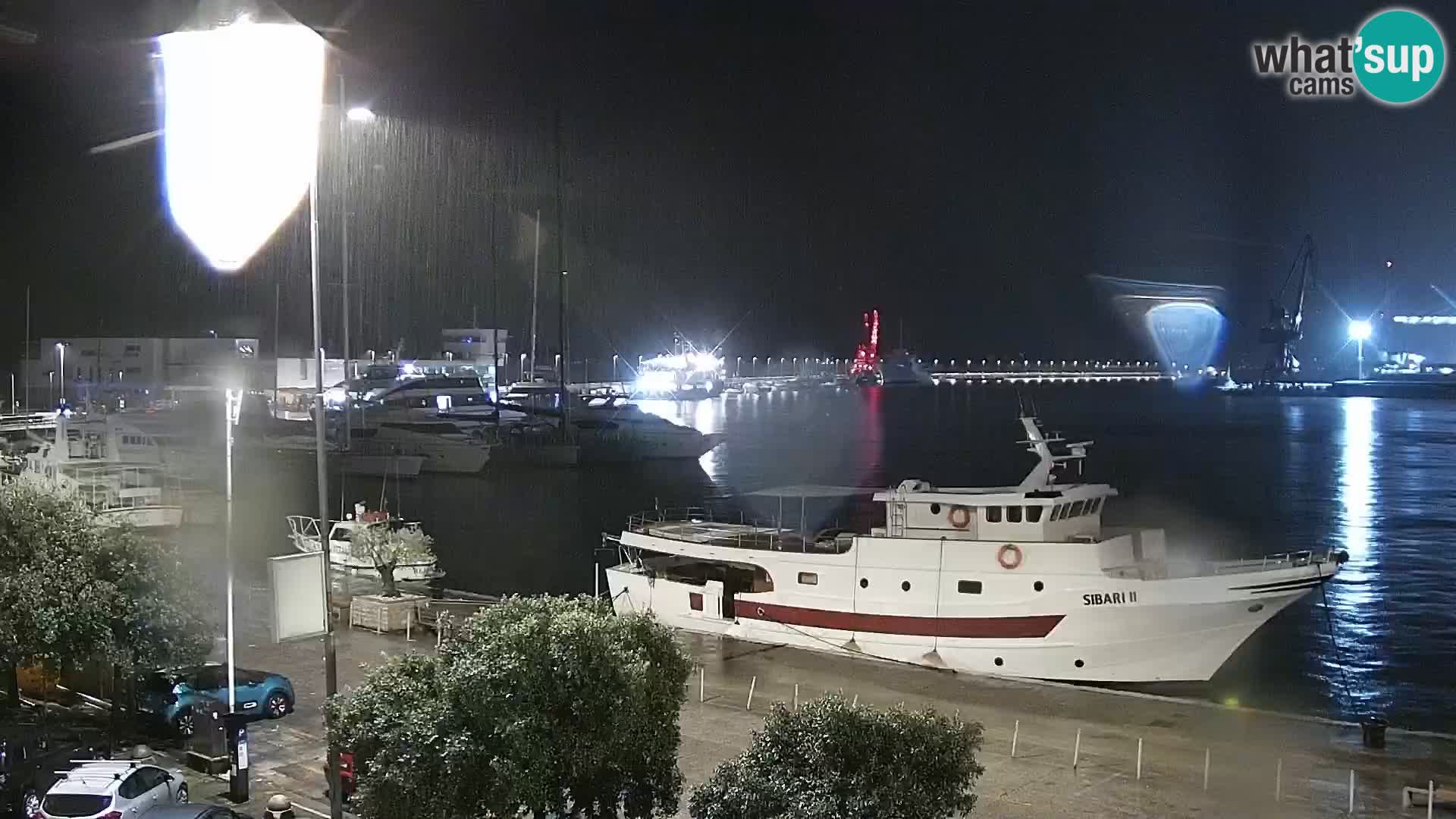 Die Riva und Marina in Rijeka – Live Webcam Kroatien