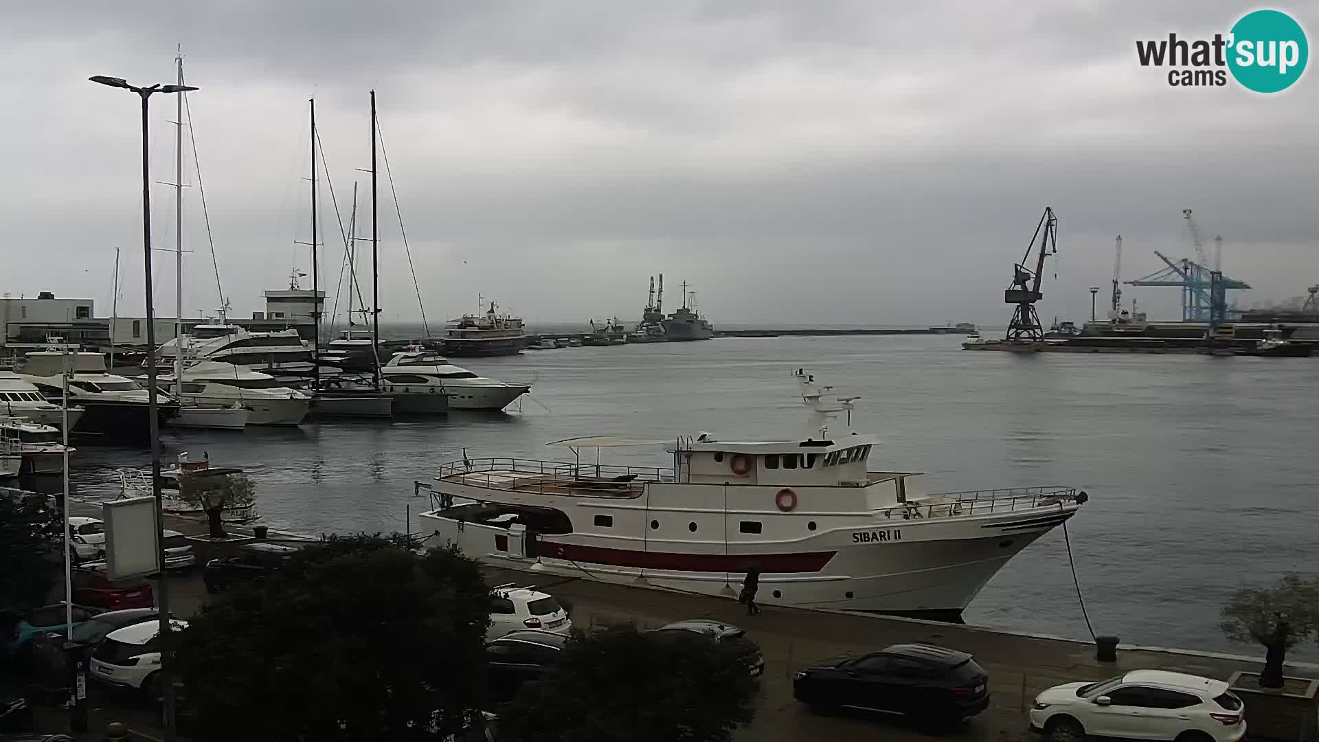 The Riva and Marina in Rijeka  – Live Webcam Croatia