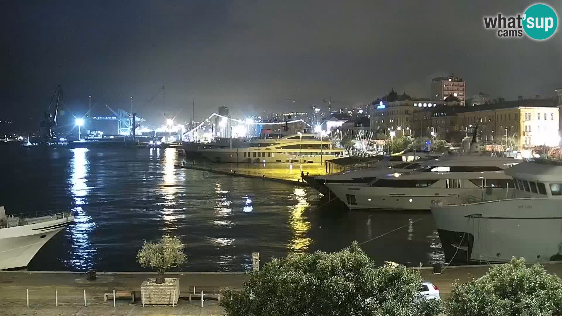 Riva i Marina u Rijeci – Web kamera uživo u Hrvatskoj