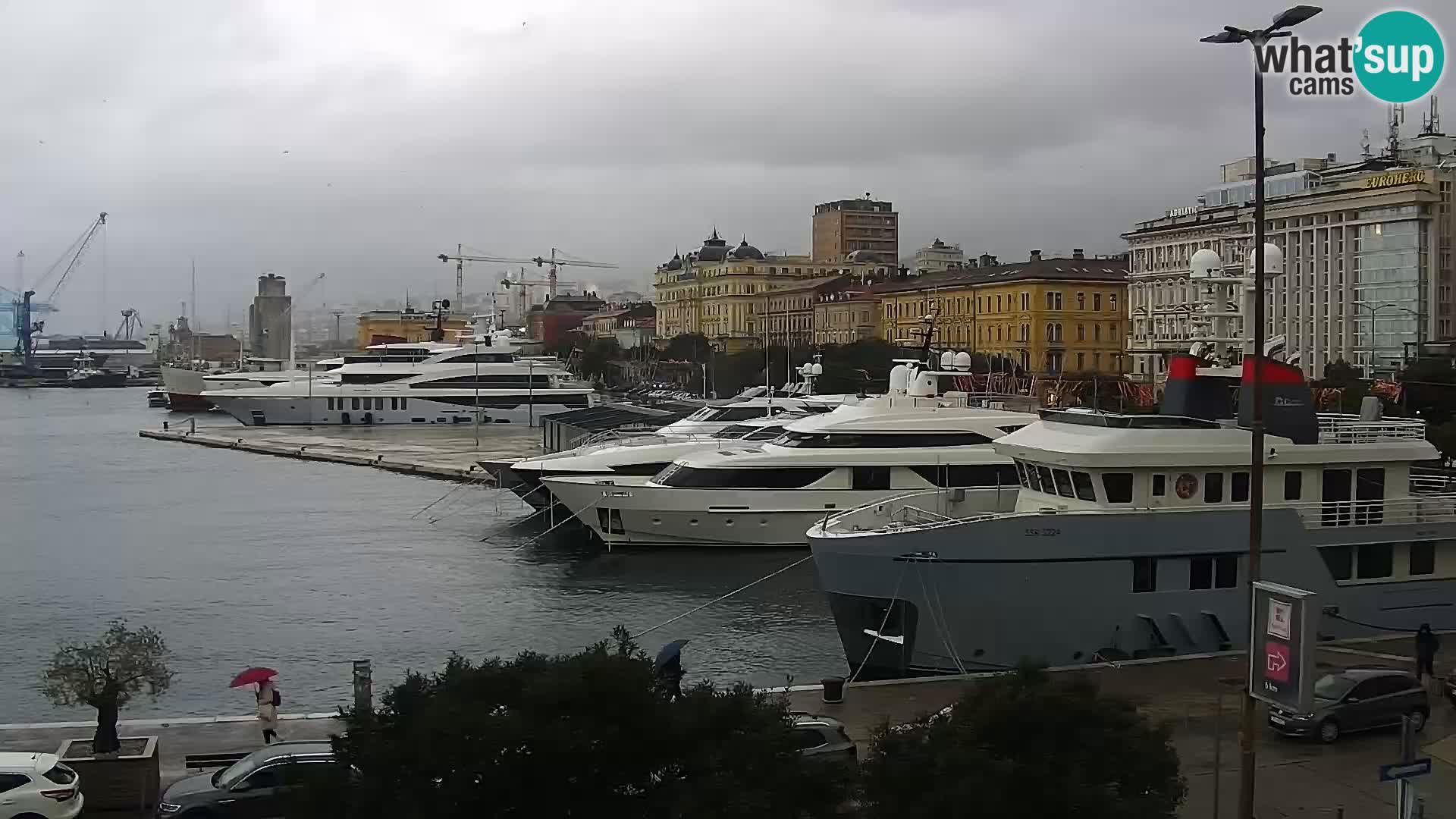 La Riva e la Marina a Rijeka (Fiume) – Live Webcam Croazia