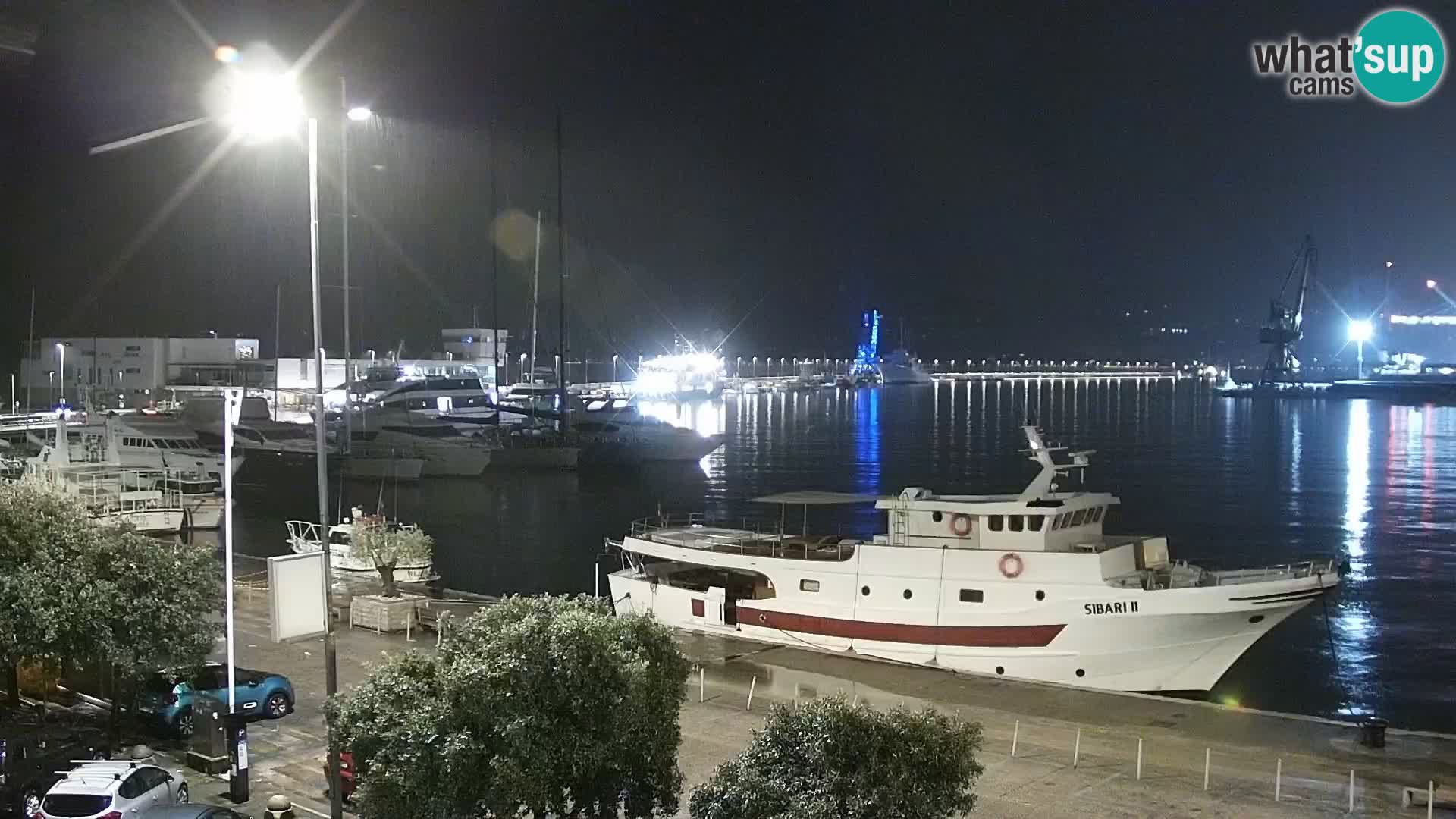 La Riva y Marina en Rijeka – Webcam en vivo Croacia