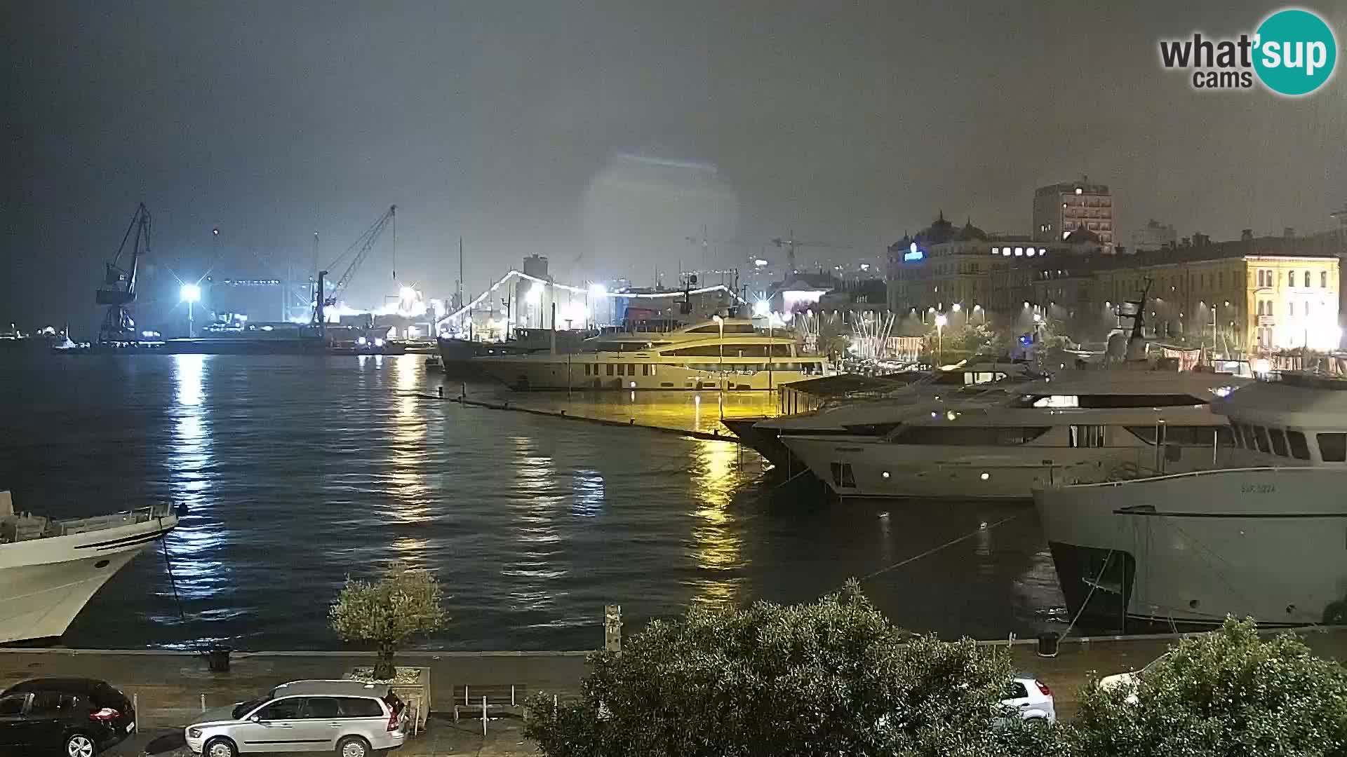 Die Riva und Marina in Rijeka – Live Webcam Kroatien