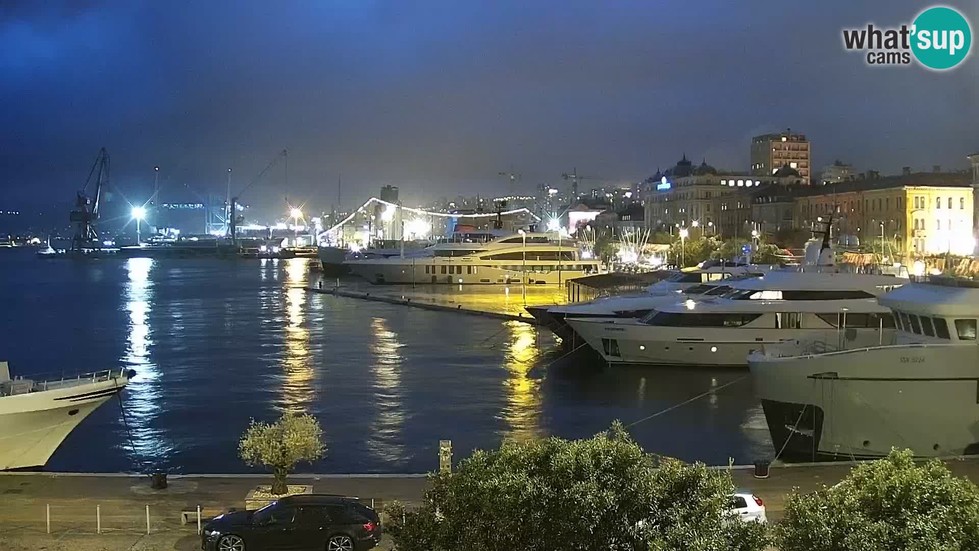 Riva i Marina u Rijeci – Web kamera uživo u Hrvatskoj