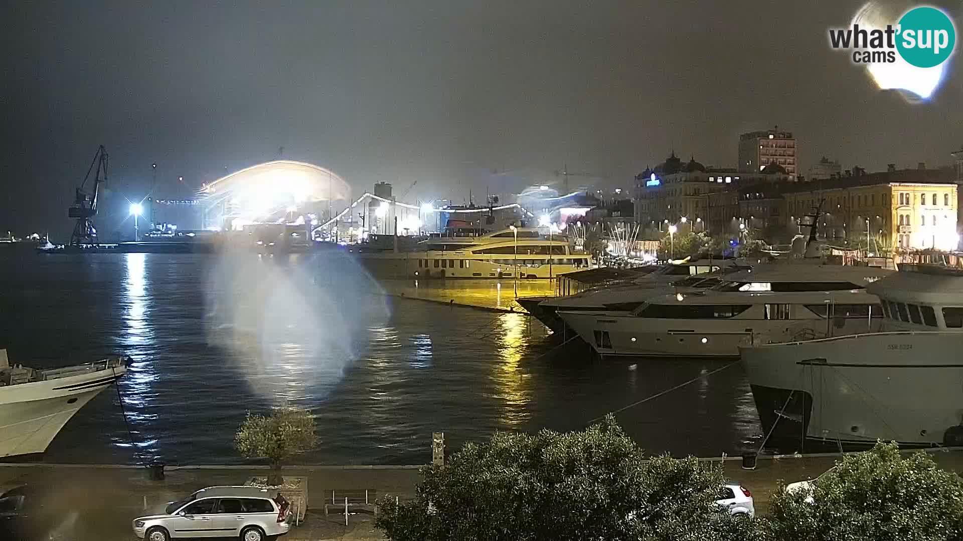 La Riva e la Marina a Rijeka (Fiume) – Live Webcam Croazia