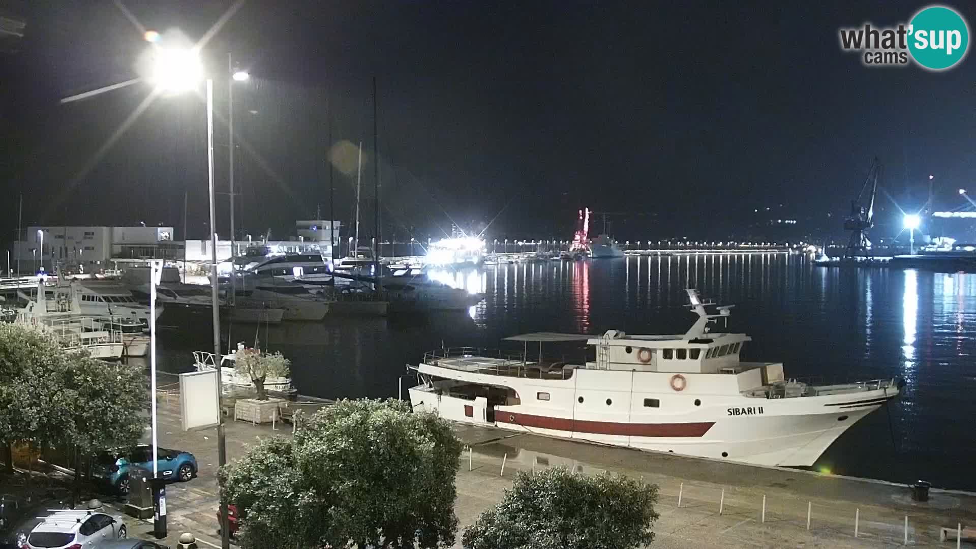 The Riva and Marina in Rijeka  – Live Webcam Croatia