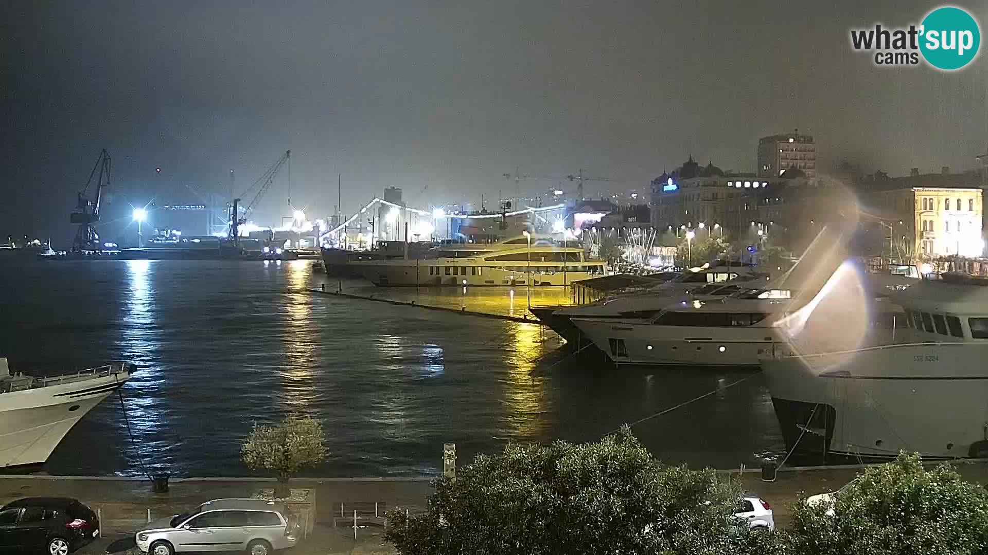 La Riva e la Marina a Rijeka (Fiume) – Live Webcam Croazia
