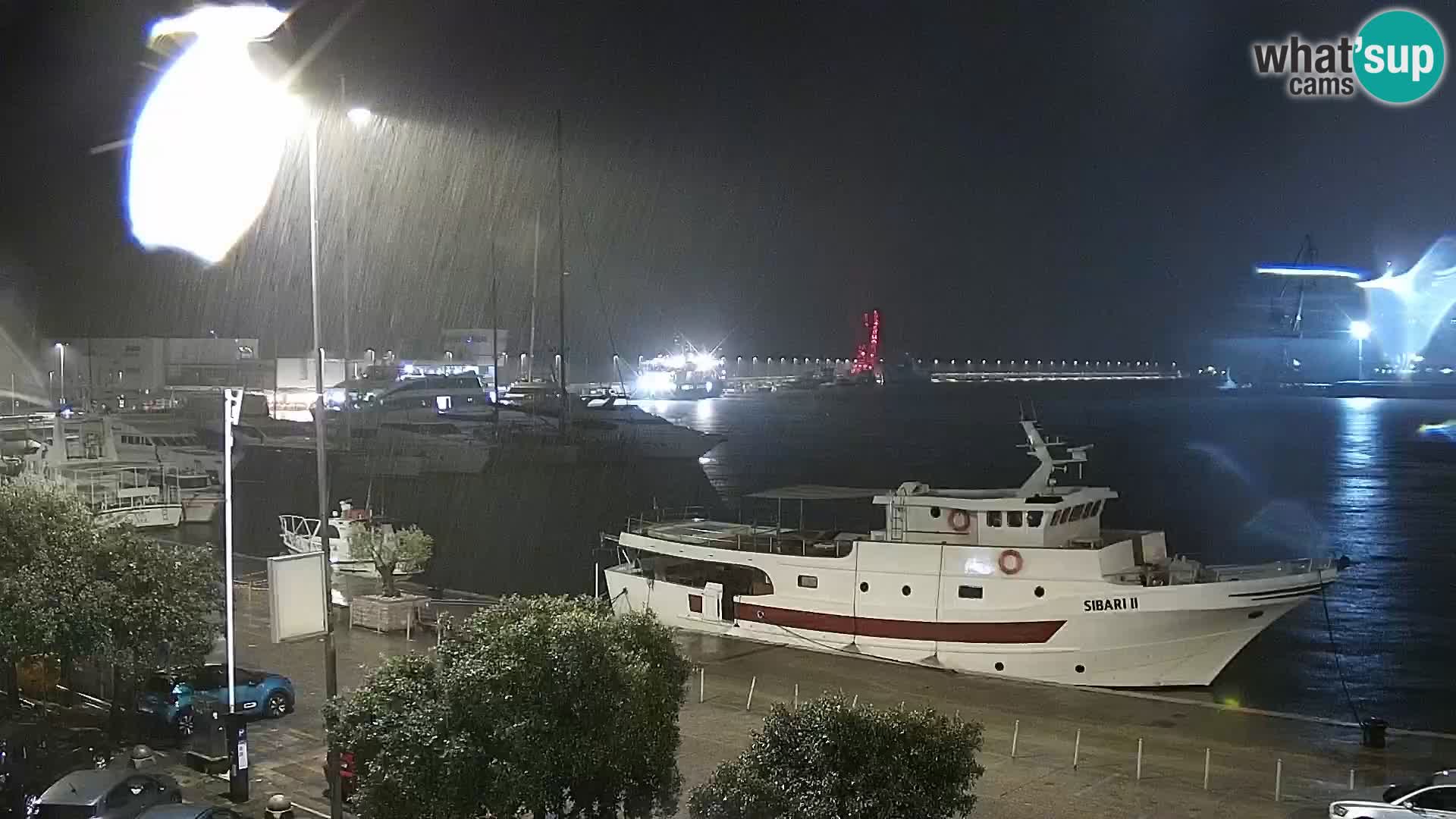 La Riva y Marina en Rijeka – Webcam en vivo Croacia