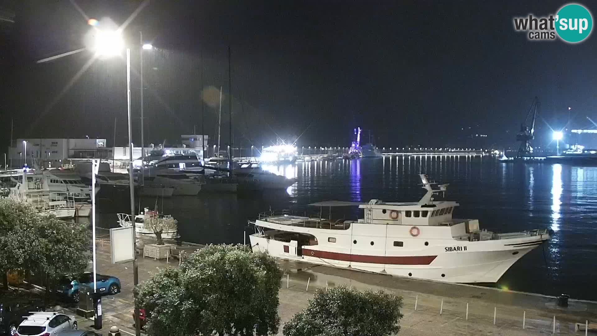 La Riva e la Marina a Rijeka (Fiume) – Live Webcam Croazia