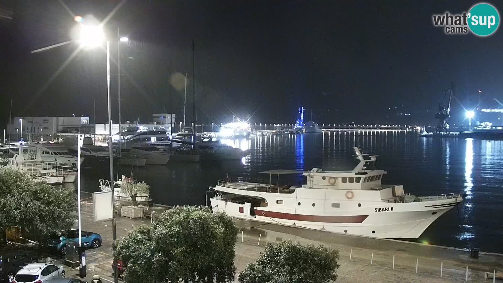 La Riva y Marina en Rijeka – Webcam en vivo Croacia