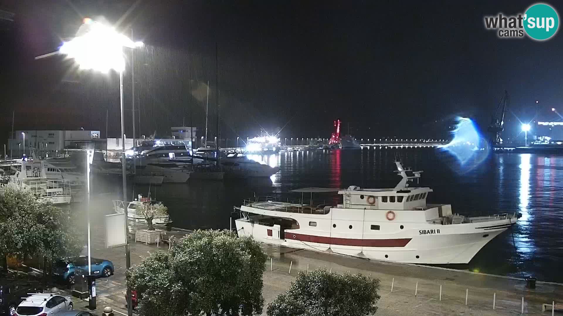 Die Riva und Marina in Rijeka – Live Webcam Kroatien