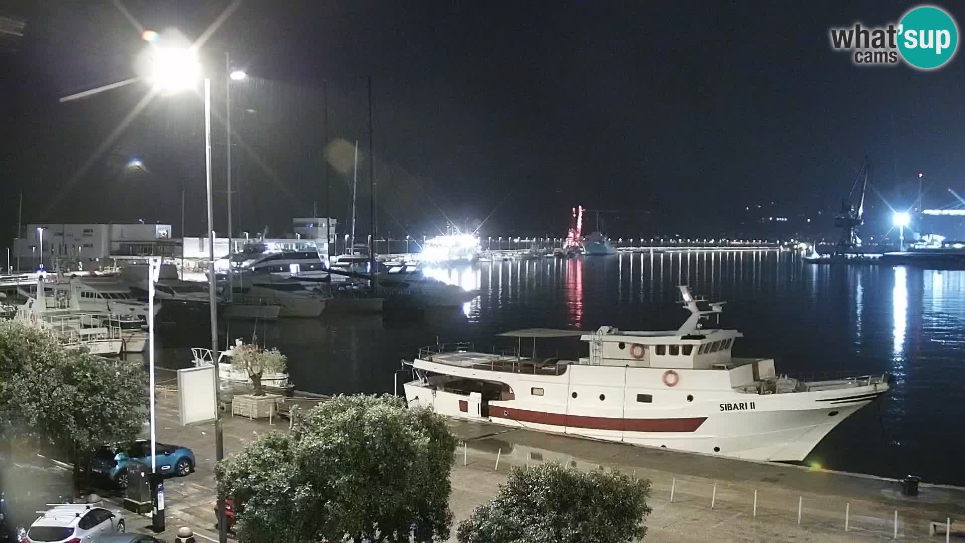 Die Riva und Marina in Rijeka – Live Webcam Kroatien