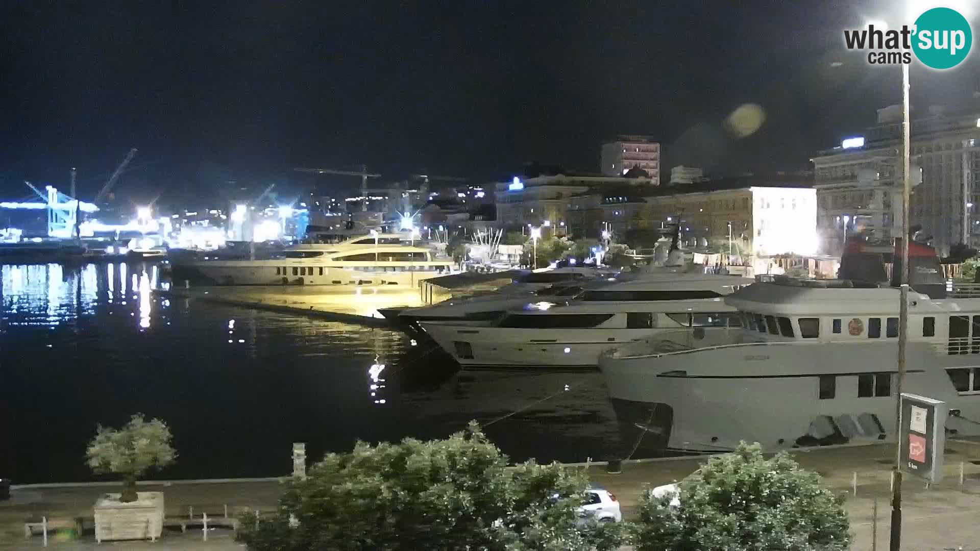 La Riva e la Marina a Rijeka (Fiume) – Live Webcam Croazia