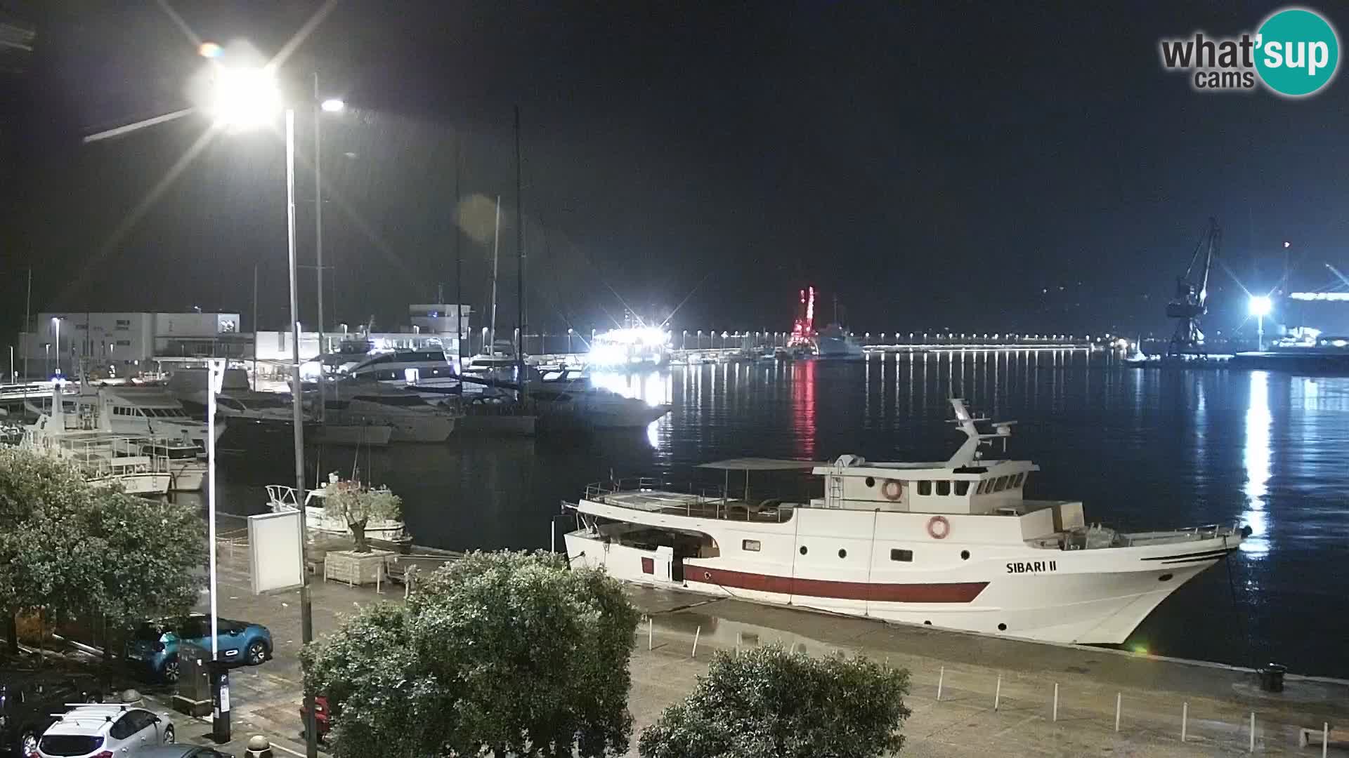 La Riva e la Marina a Rijeka (Fiume) – Live Webcam Croazia