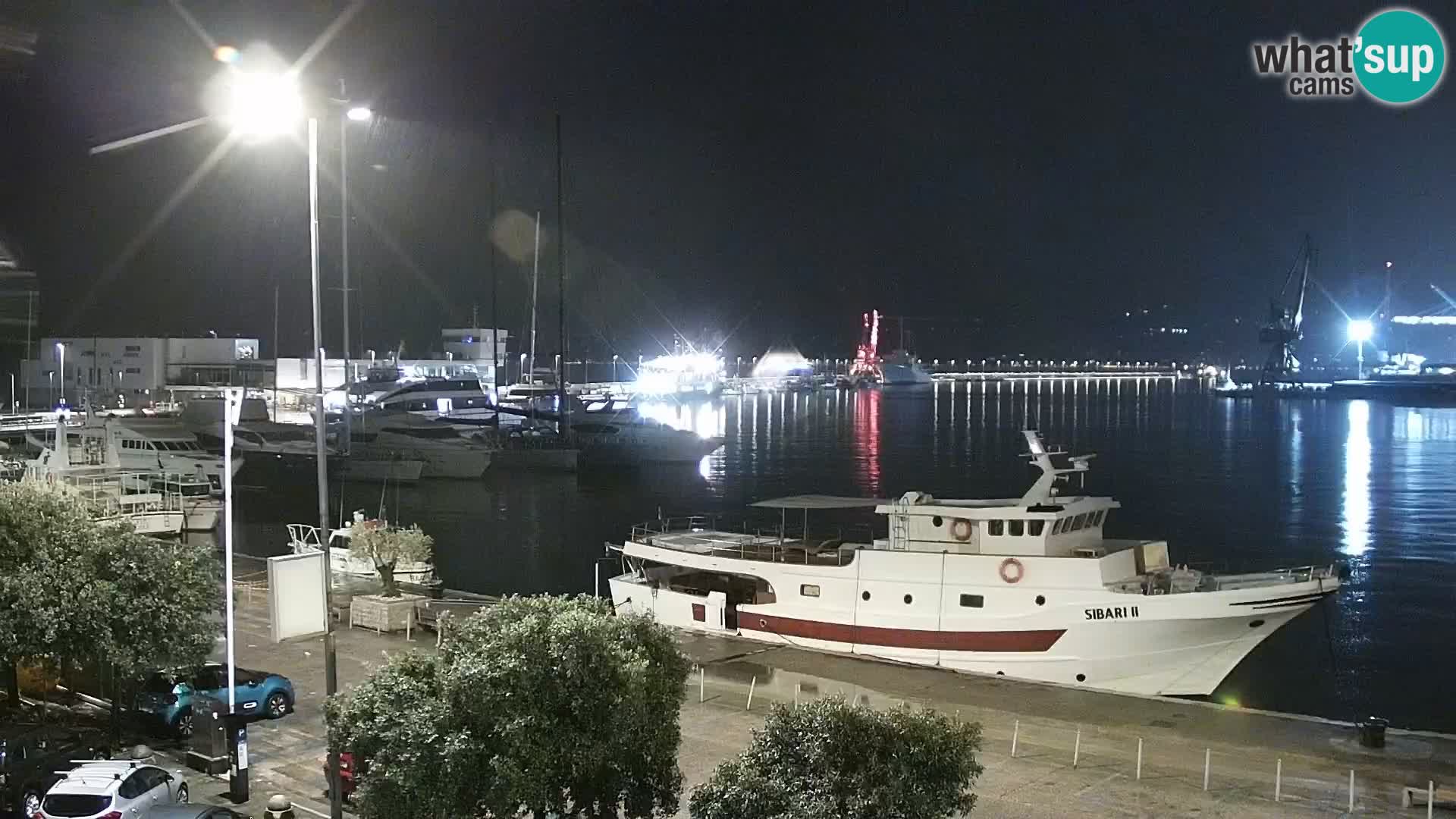 La Riva y Marina en Rijeka – Webcam en vivo Croacia