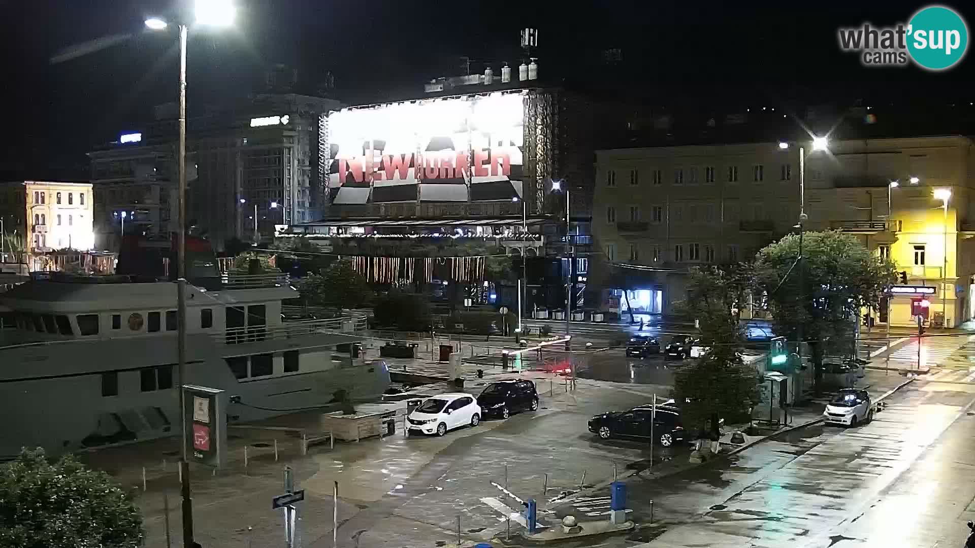 La Riva e la Marina a Rijeka (Fiume) – Live Webcam Croazia