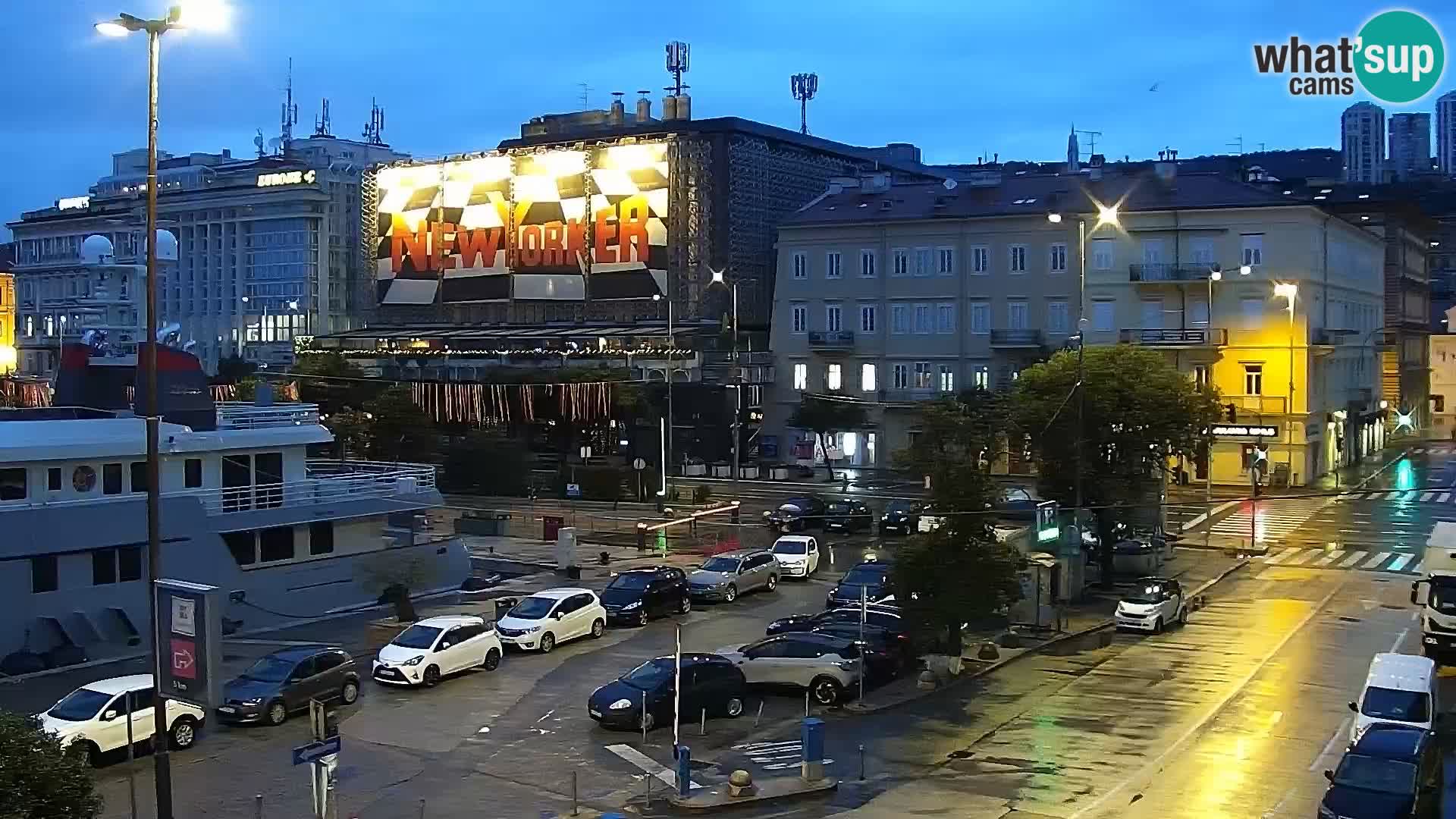 The Riva and Marina in Rijeka  – Live Webcam Croatia