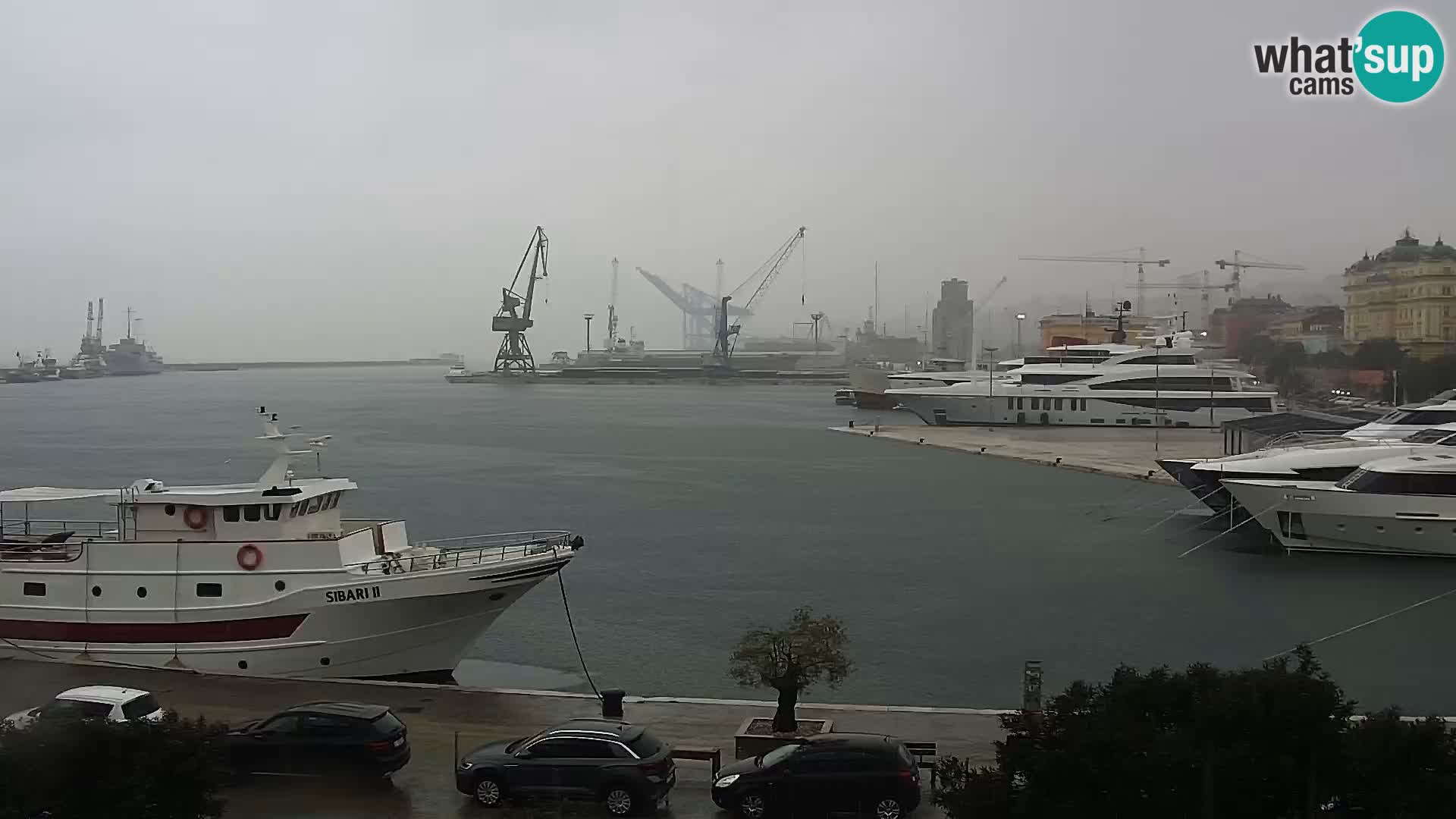 Die Riva und Marina in Rijeka – Live Webcam Kroatien