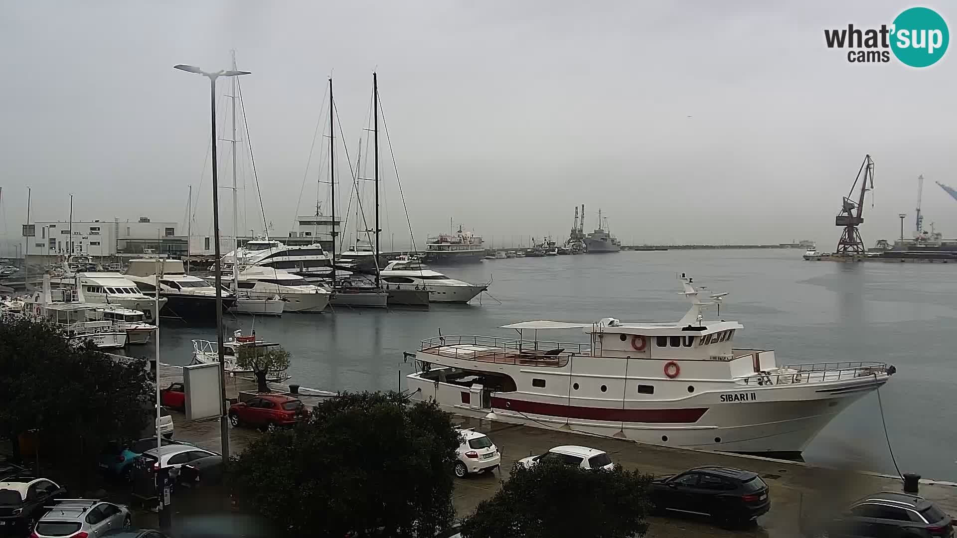 The Riva and Marina in Rijeka  – Live Webcam Croatia