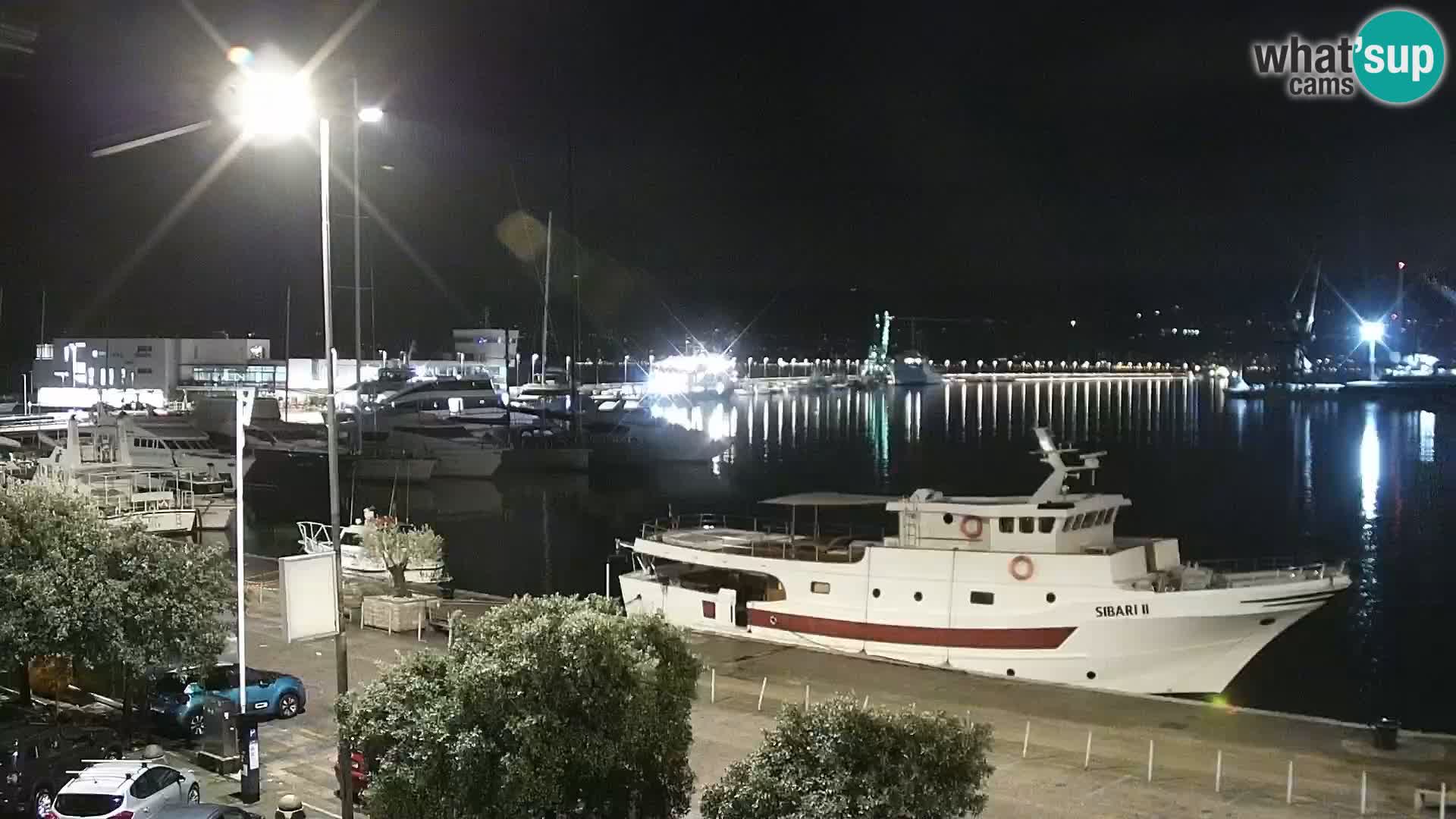 Die Riva und Marina in Rijeka – Live Webcam Kroatien
