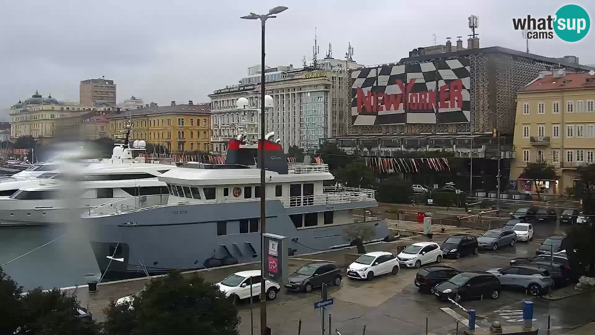 Die Riva und Marina in Rijeka – Live Webcam Kroatien