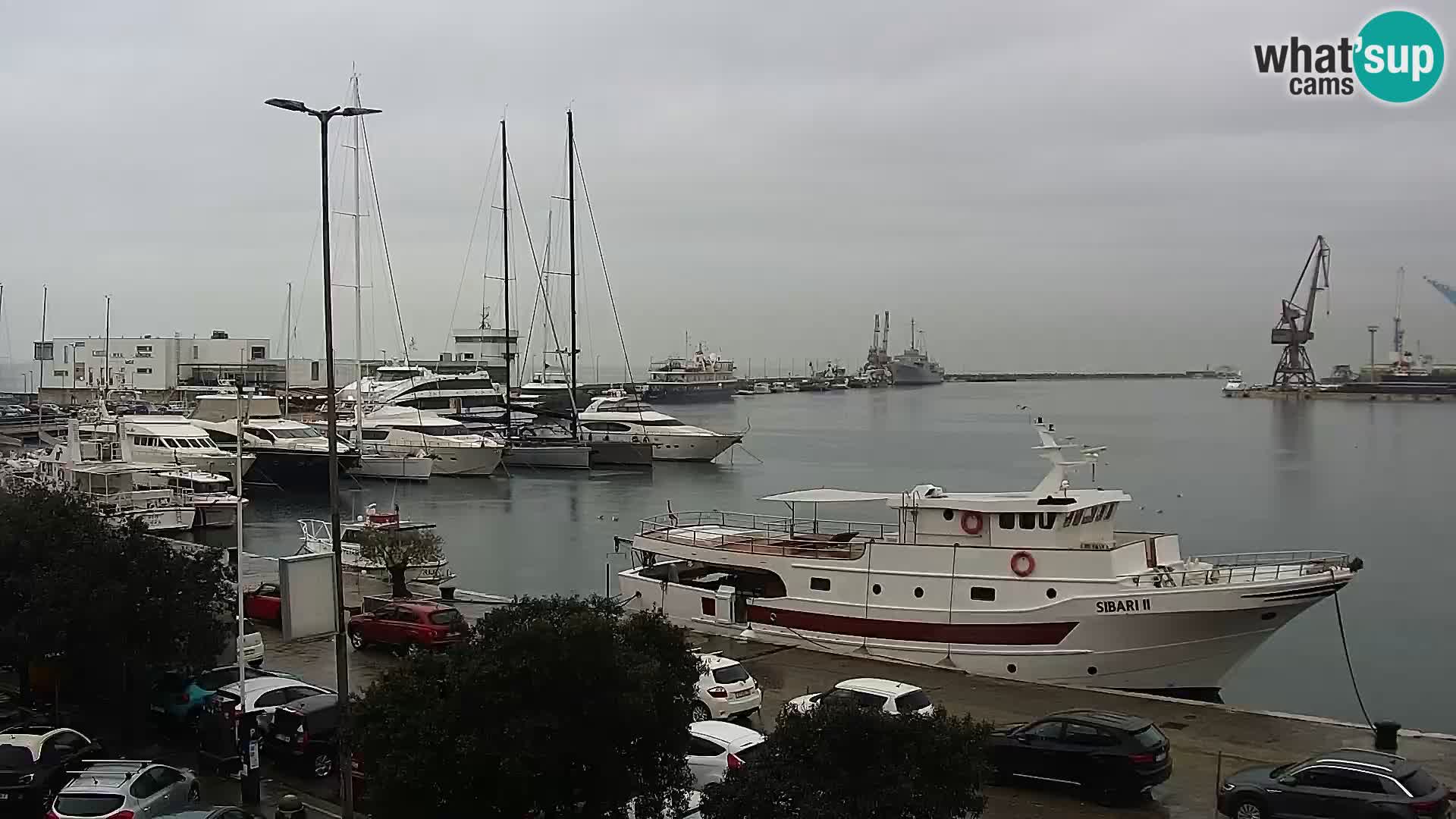 Riva in Marina v Reki – Spletna kamera v živo Hrvaška