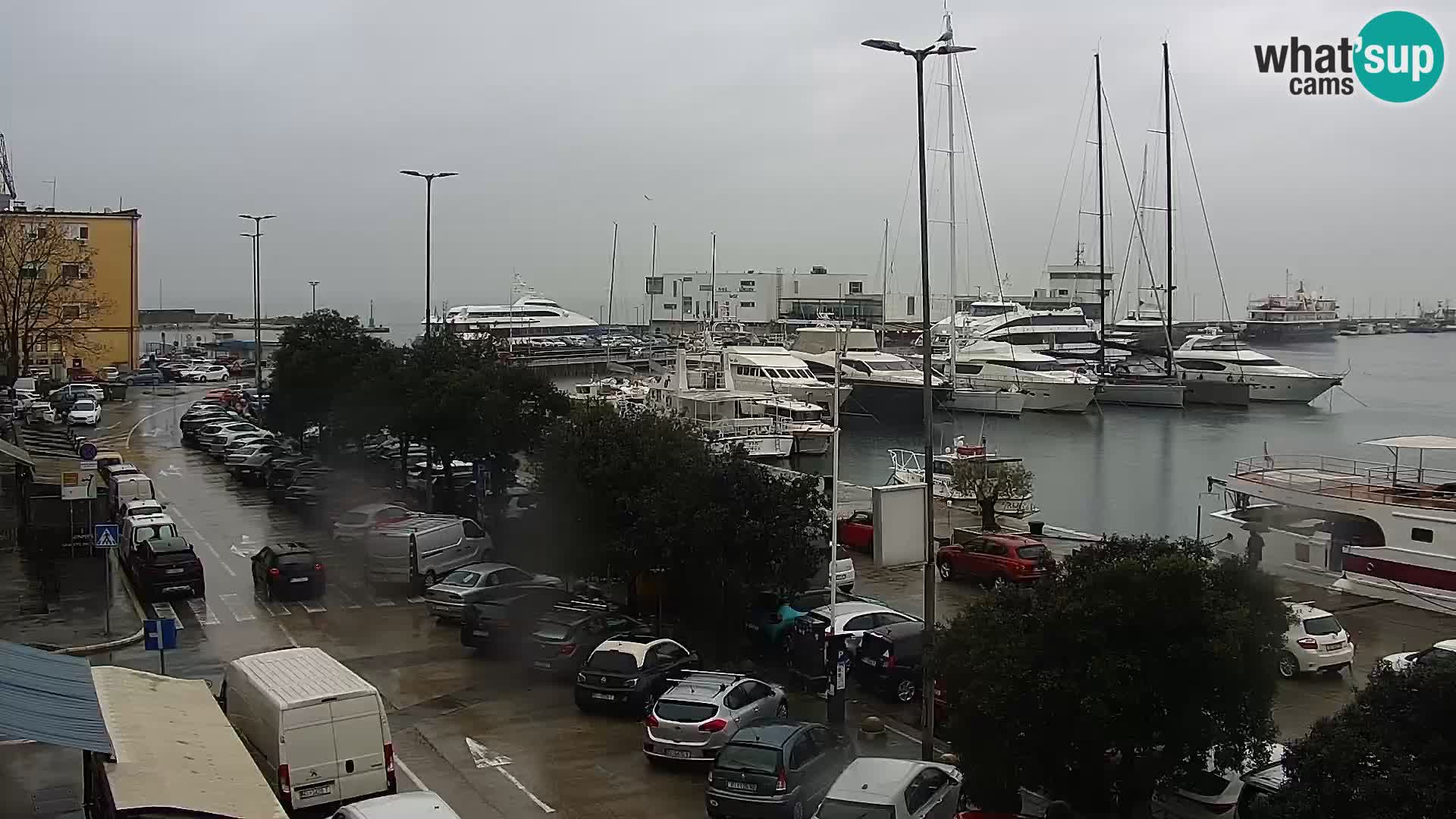 The Riva and Marina in Rijeka  – Live Webcam Croatia