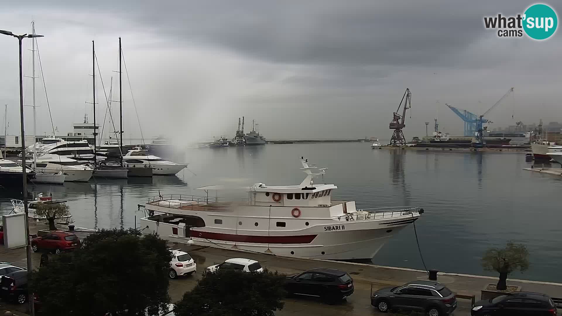 La Riva y Marina en Rijeka – Webcam en vivo Croacia