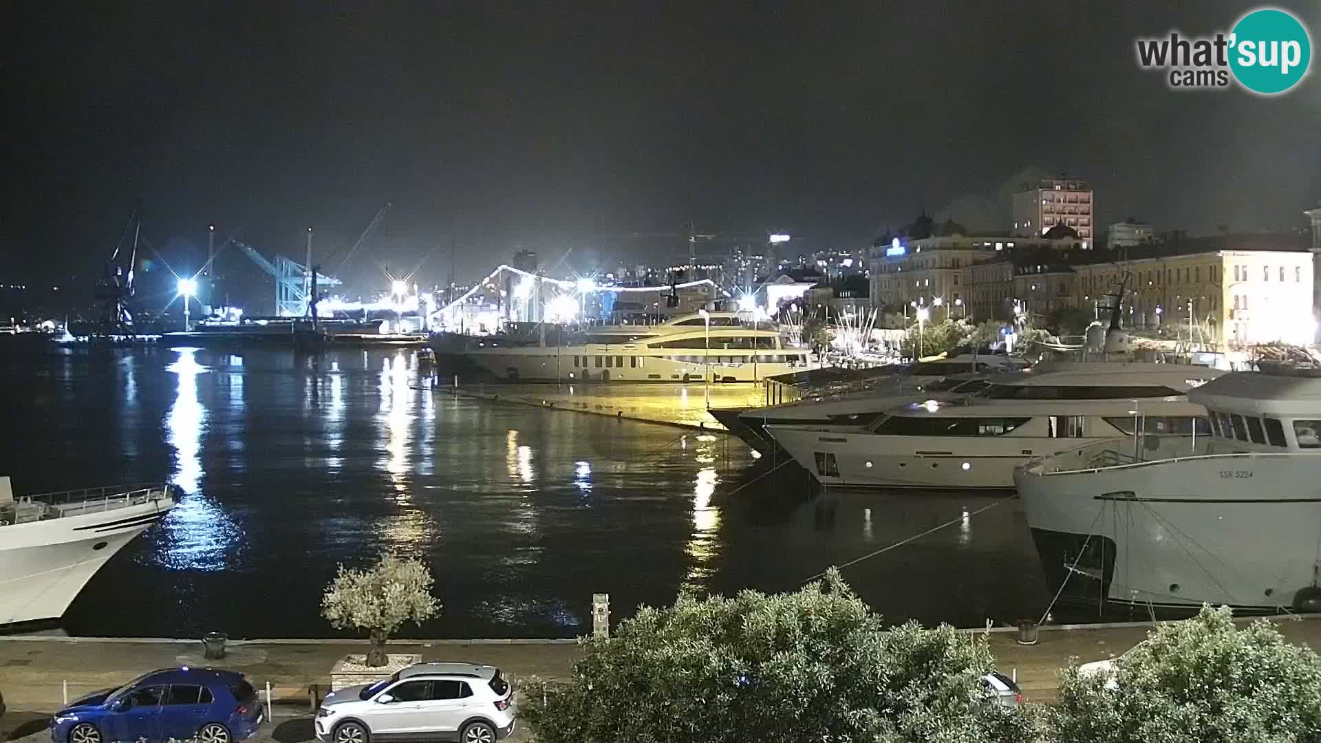 La Riva y Marina en Rijeka – Webcam en vivo Croacia