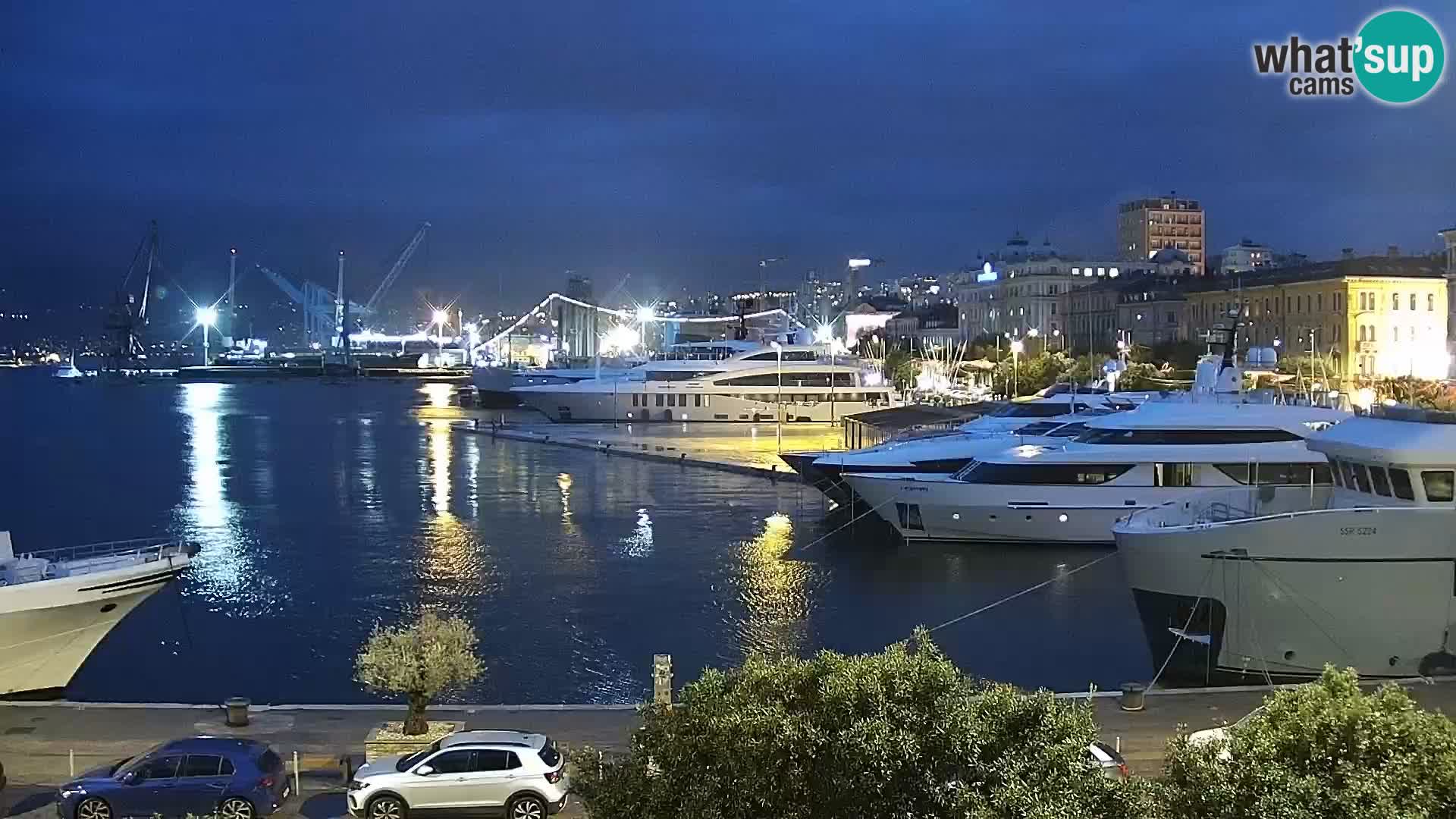 La Riva et Marina à Rijeka – Live Webcam Croatie