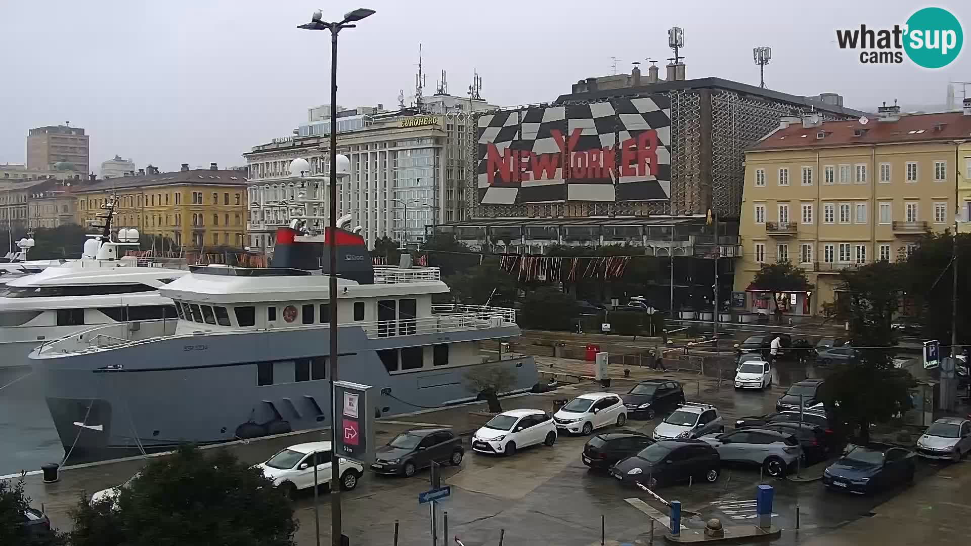 Die Riva und Marina in Rijeka – Live Webcam Kroatien