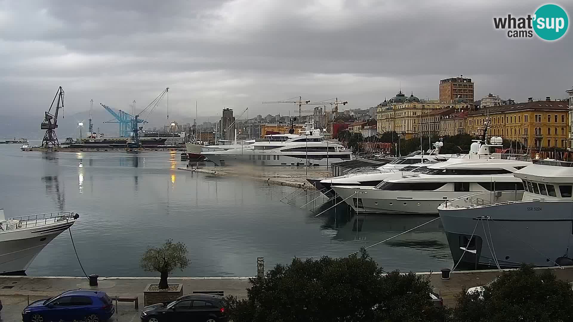 La Riva e la Marina a Rijeka (Fiume) – Live Webcam Croazia
