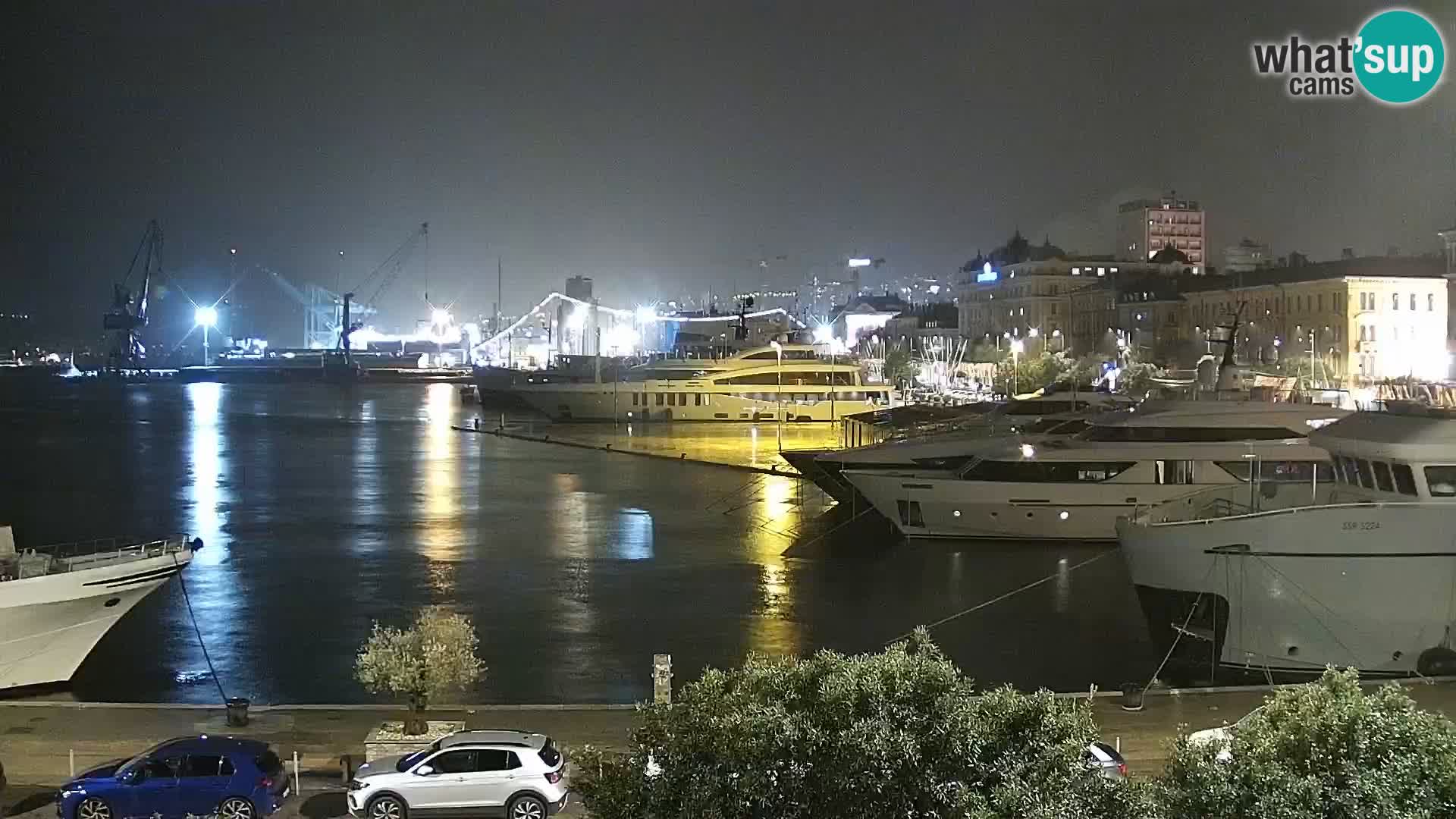 Riva i Marina u Rijeci – Web kamera uživo u Hrvatskoj