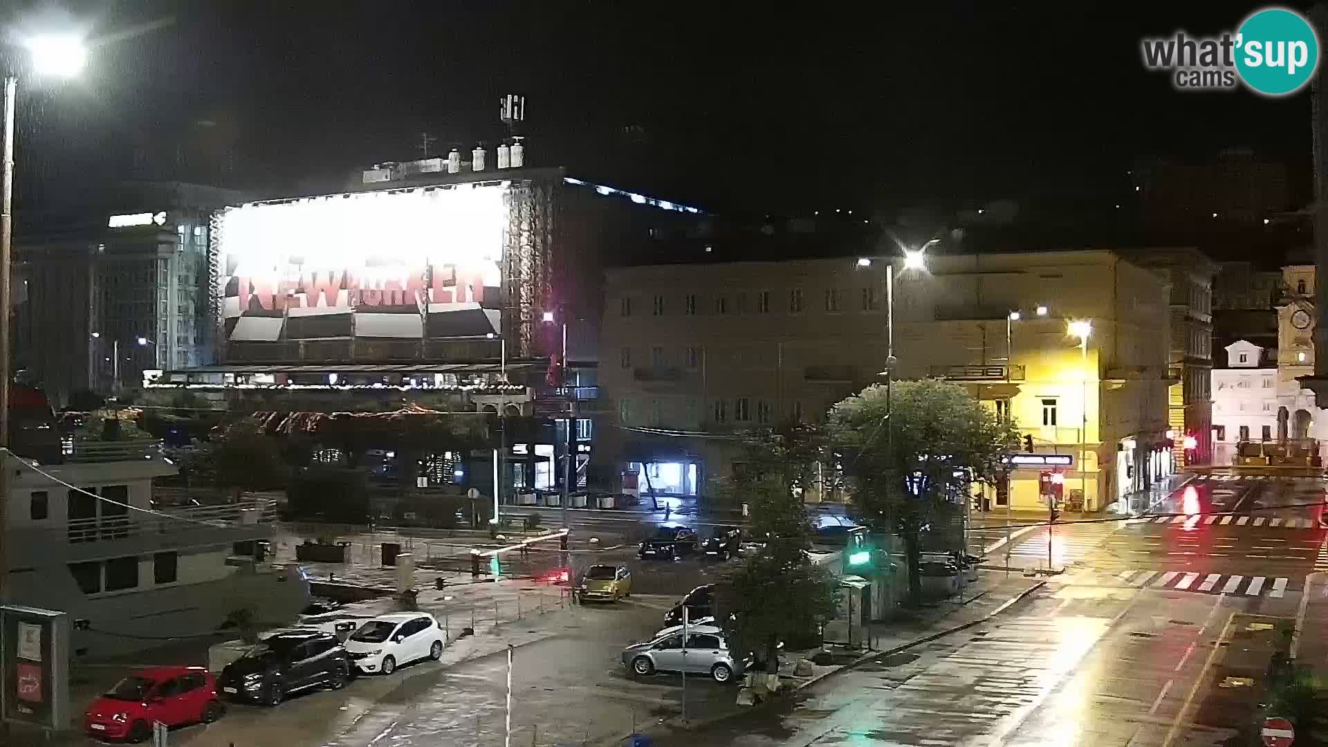La Riva e la Marina a Rijeka (Fiume) – Live Webcam Croazia