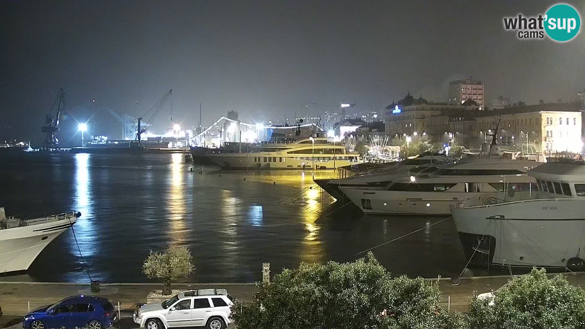 La Riva e la Marina a Rijeka (Fiume) – Live Webcam Croazia