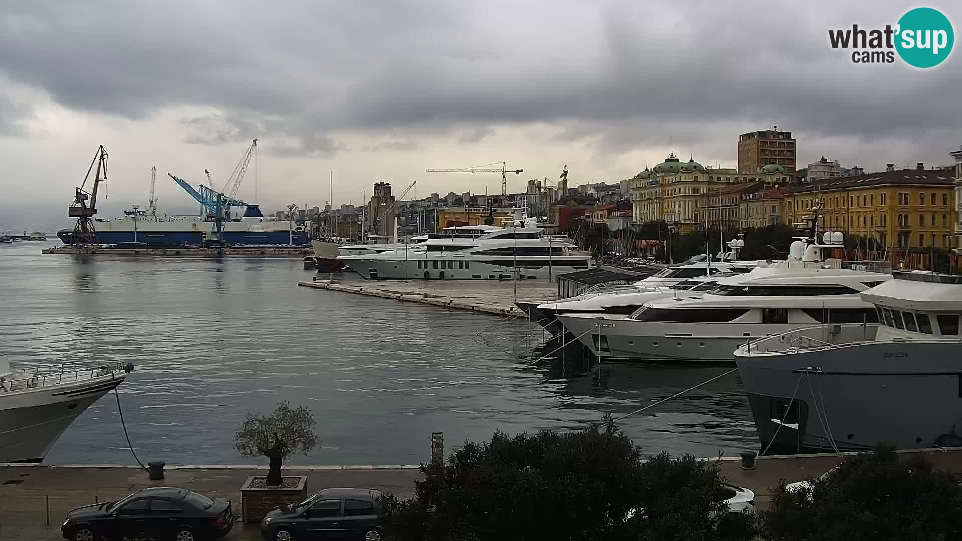 Riva i Marina u Rijeci – Web kamera uživo u Hrvatskoj