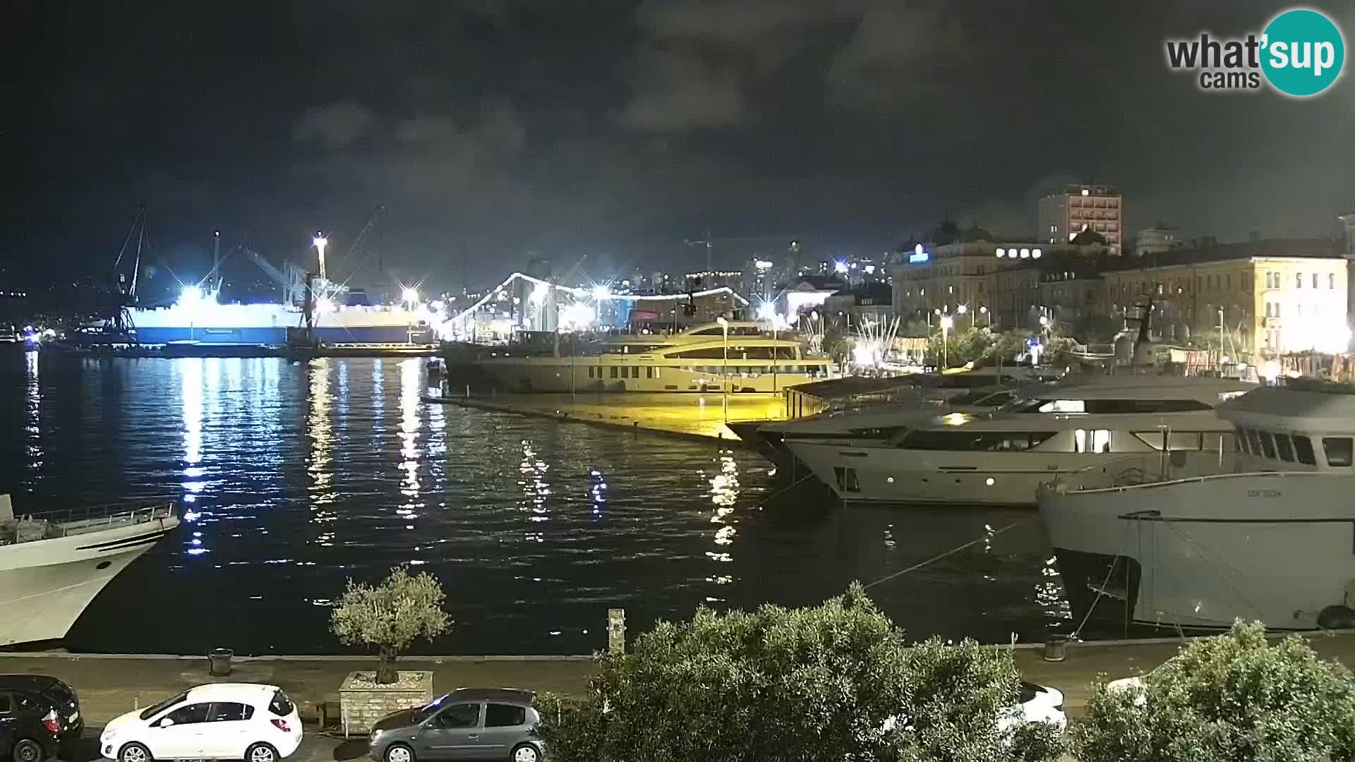 La Riva et Marina à Rijeka – Live Webcam Croatie