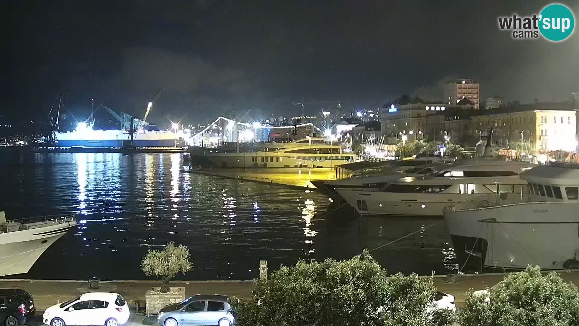 La Riva e la Marina a Rijeka (Fiume) – Live Webcam Croazia