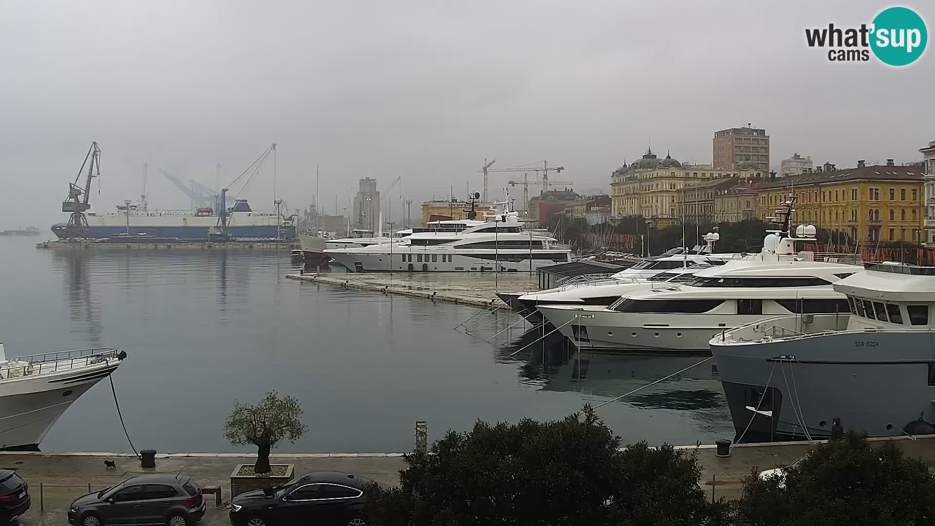 La Riva et Marina à Rijeka – Live Webcam Croatie