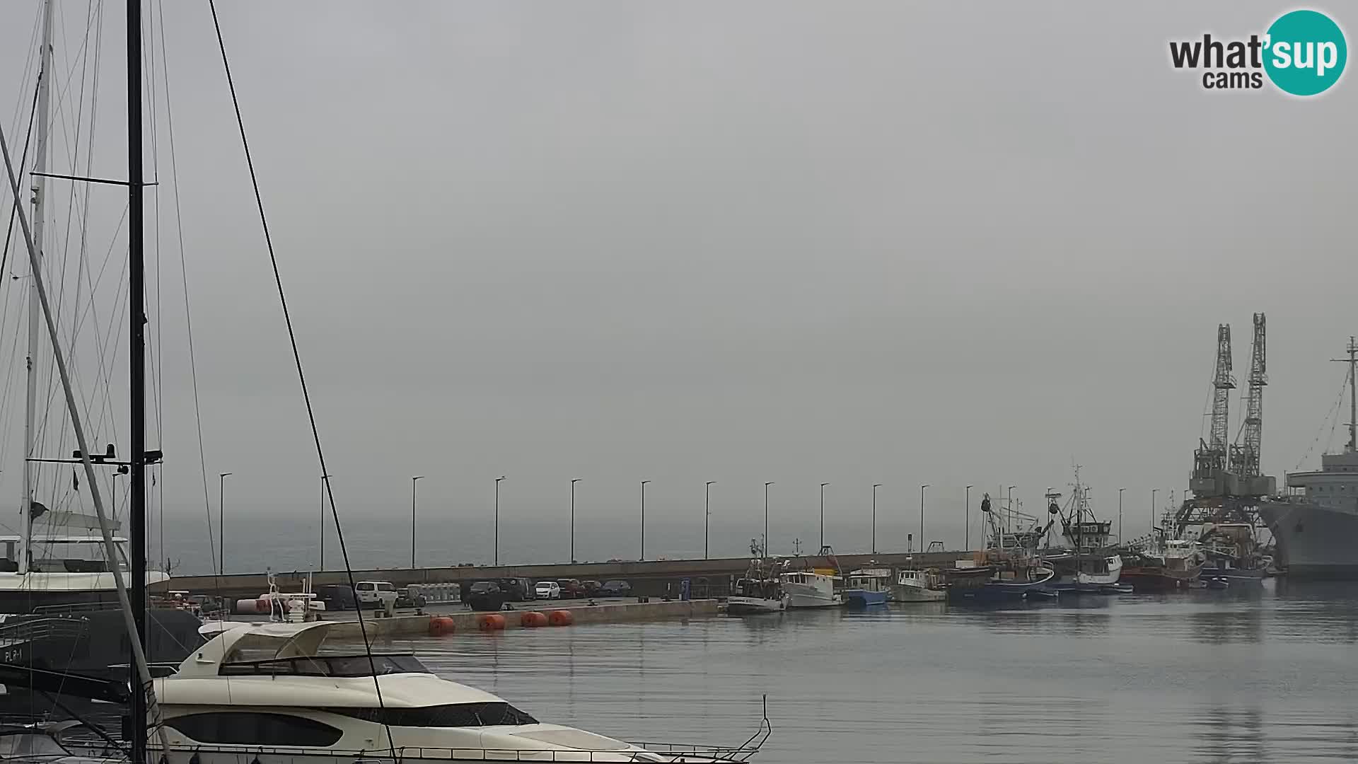 La Riva et Marina à Rijeka – Live Webcam Croatie