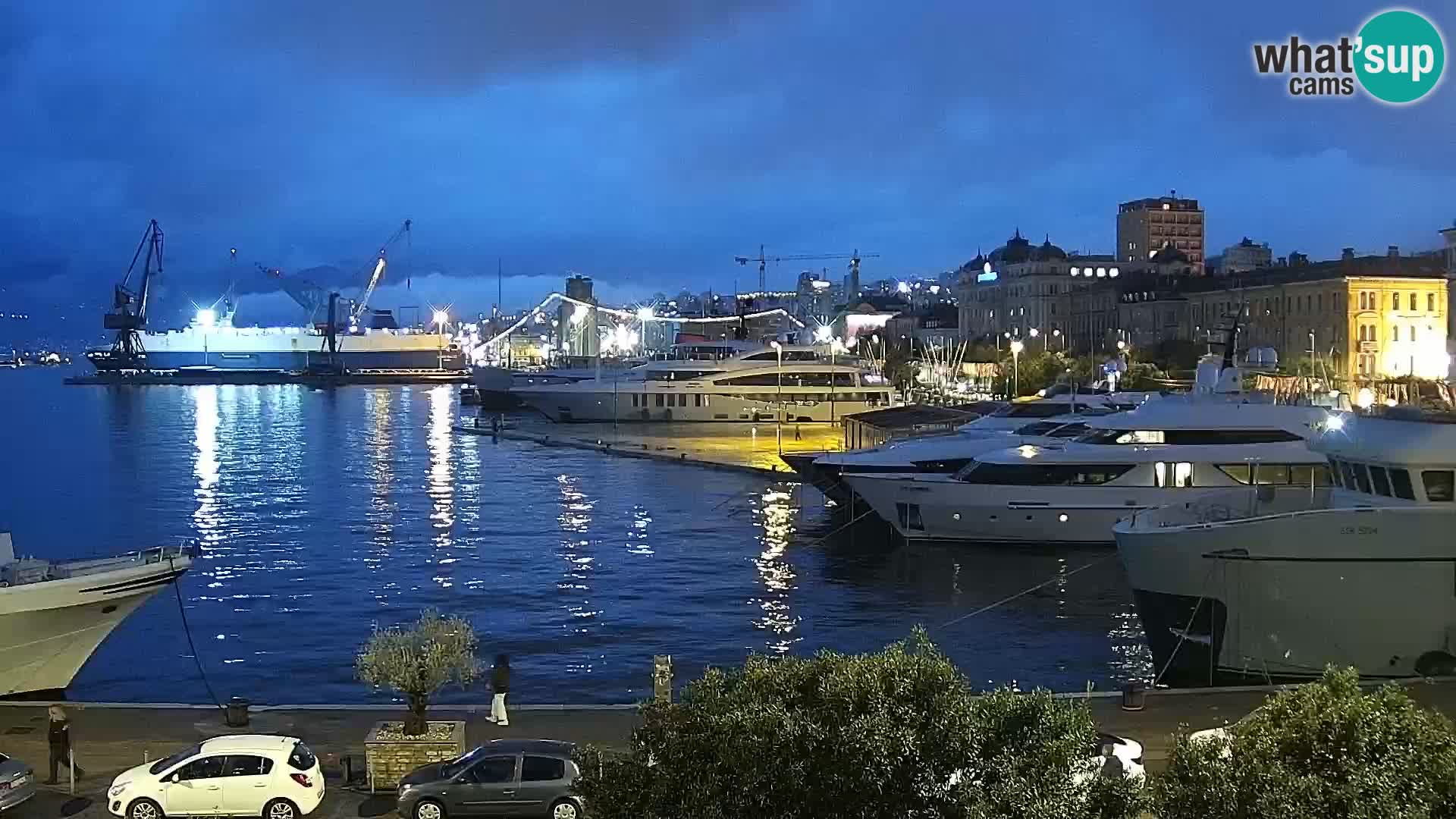 La Riva e la Marina a Rijeka (Fiume) – Live Webcam Croazia