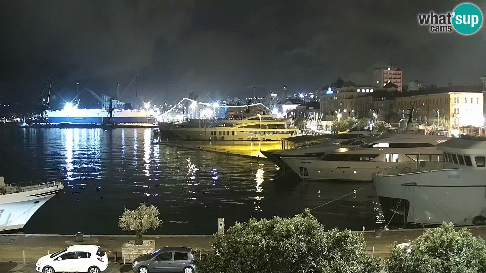 Riva i Marina u Rijeci – Web kamera uživo u Hrvatskoj