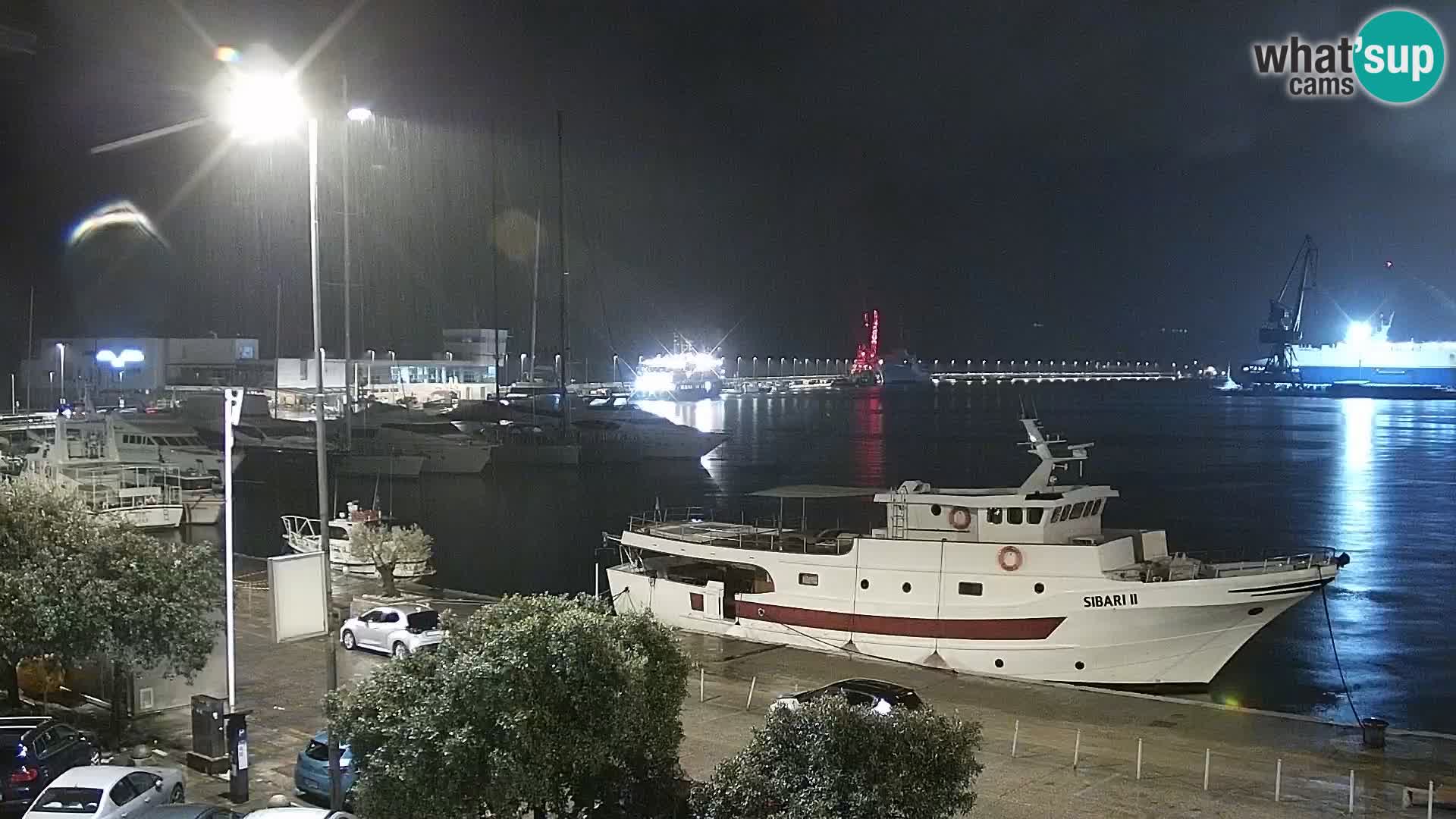 The Riva and Marina in Rijeka  – Live Webcam Croatia