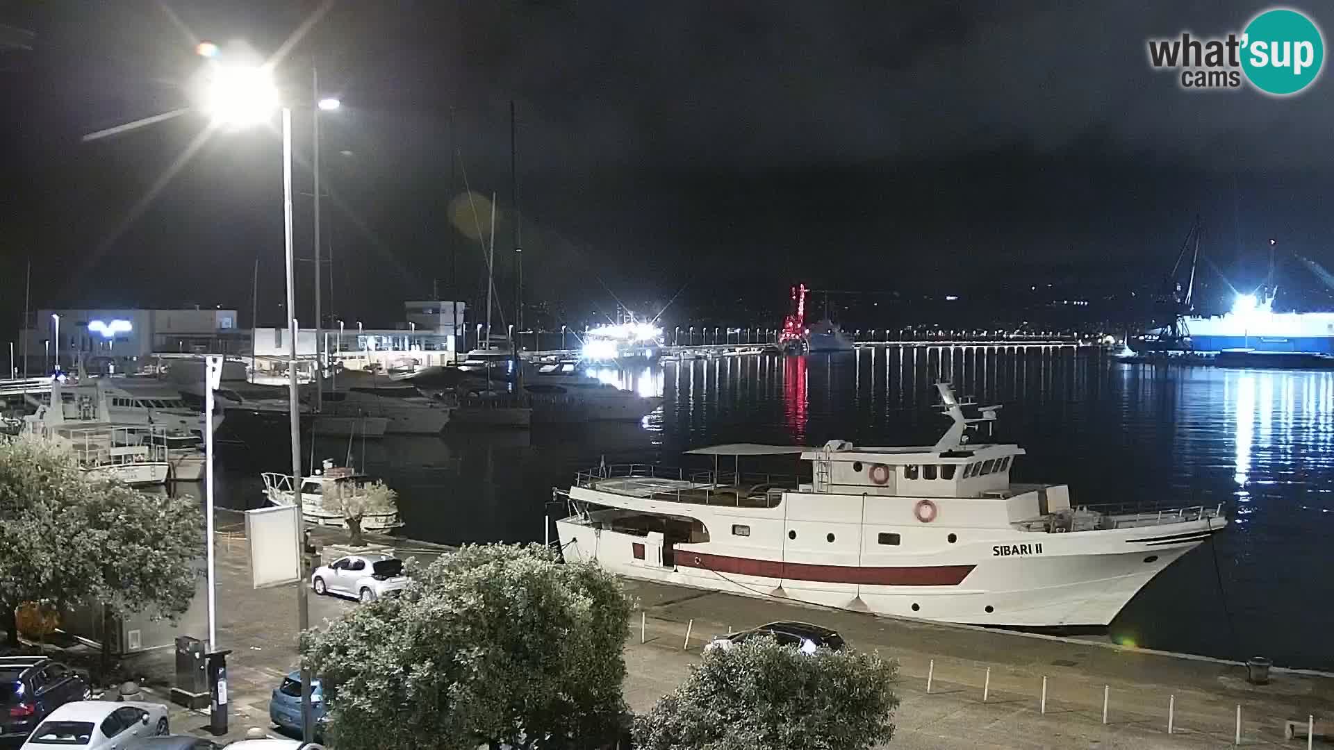 Die Riva und Marina in Rijeka – Live Webcam Kroatien