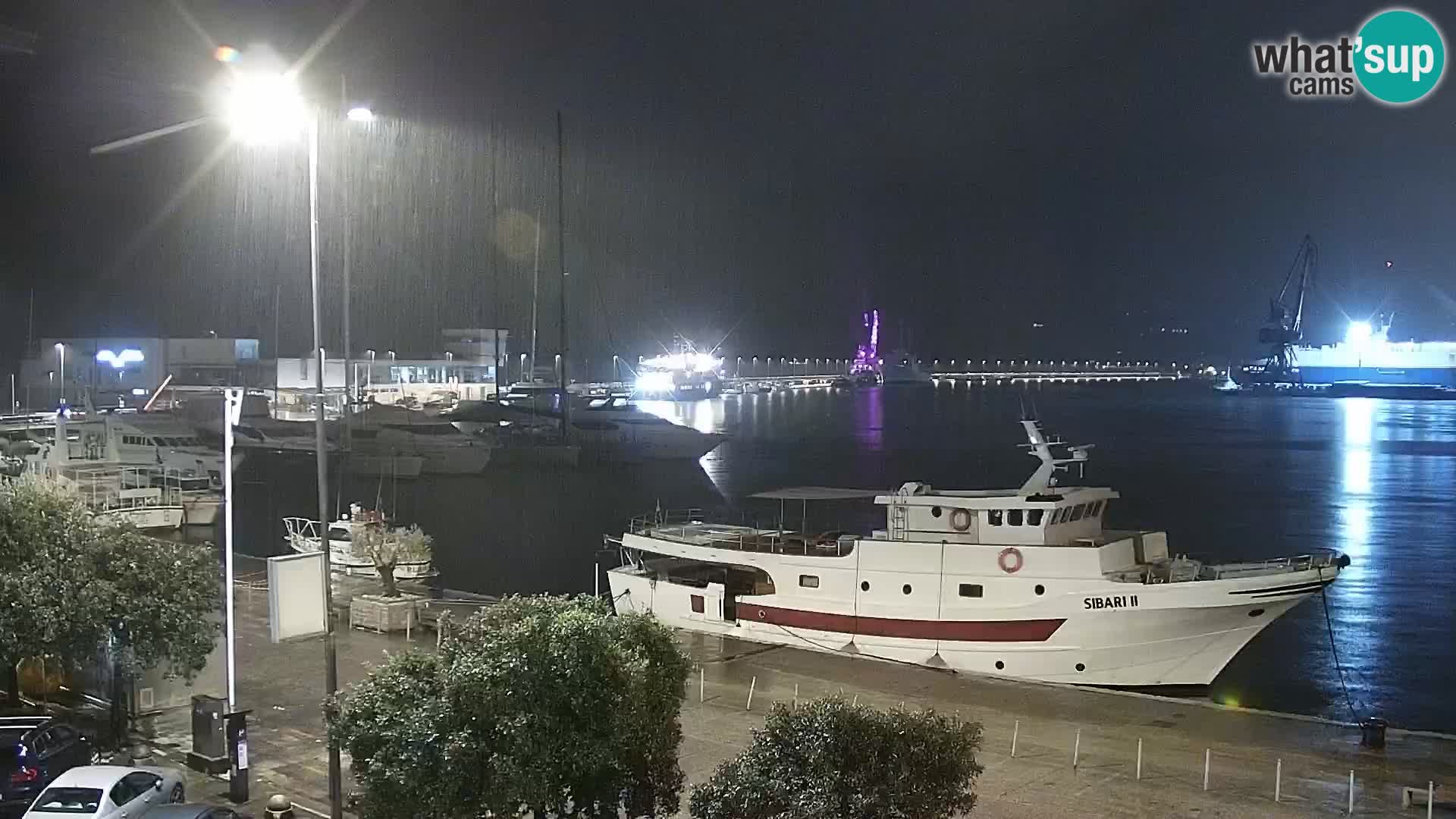 The Riva and Marina in Rijeka  – Live Webcam Croatia